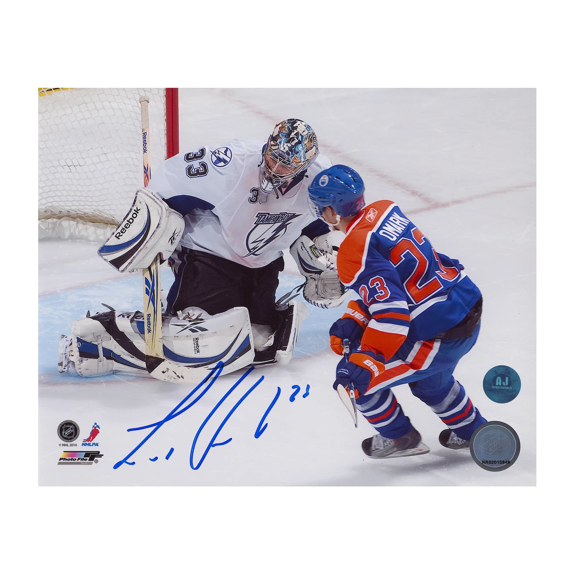 Linus Omark Signed Edmonton Oilers Breakaway 8x10 Photo Linus Omark Photo 8x10-breakaway, Edmonton Oilers, supplier stock photo