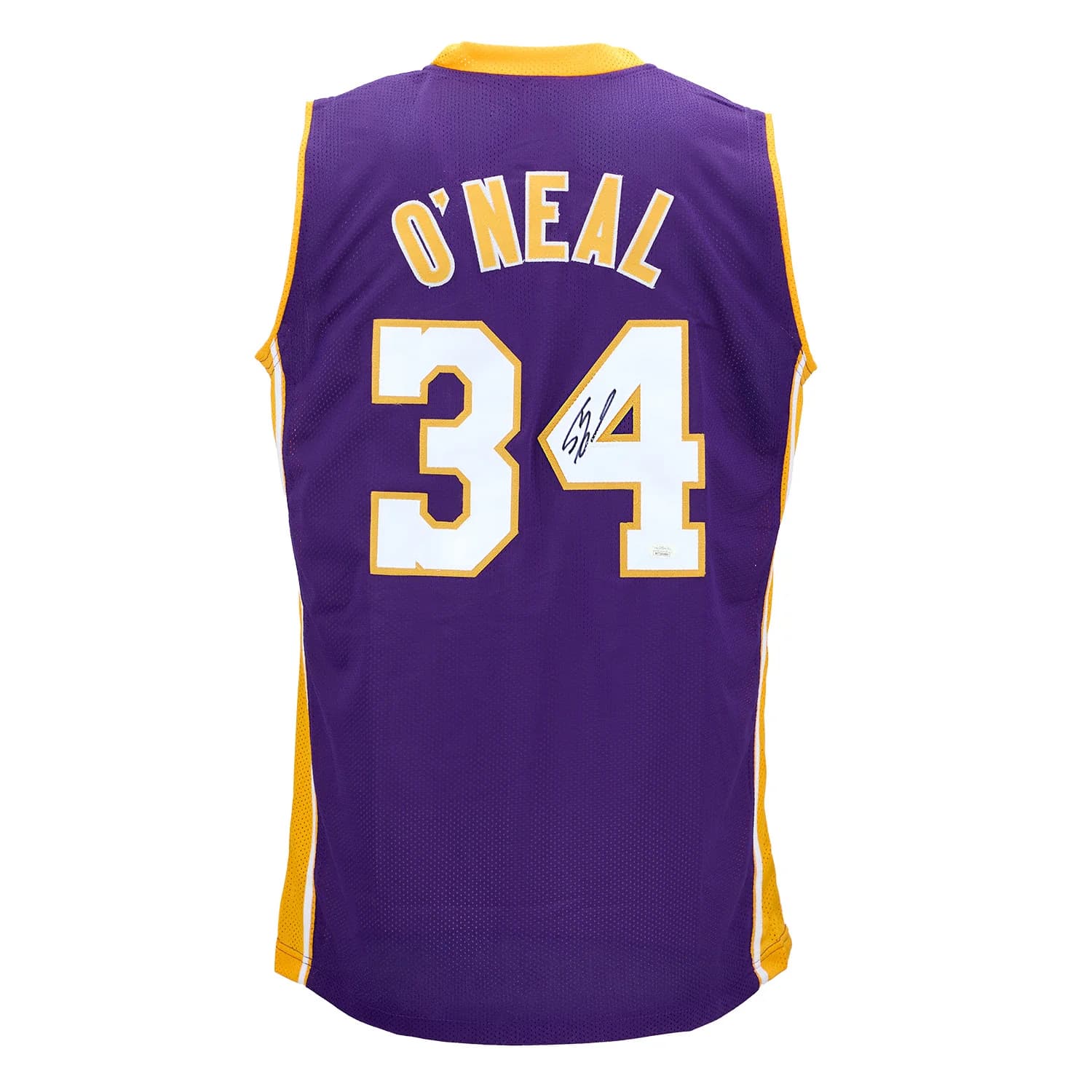 Shaquille O'Neal Signed Los Angeles Purple City Design Basketball Jersey Shaquille O'Neal Jersey los-angeles-purple-city-design-basketball, supplier stock photo