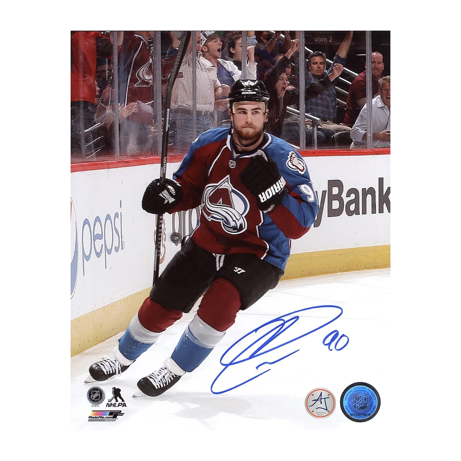 Ryan O'Reilly Autographed Colorado Avalanche Goal Celebration 8x10 Photo Ryan O'Reilly Photo 8x10-ryan-oreilly-colorado-avalanche-goal, Colorado Avalanche, supplier stock photo