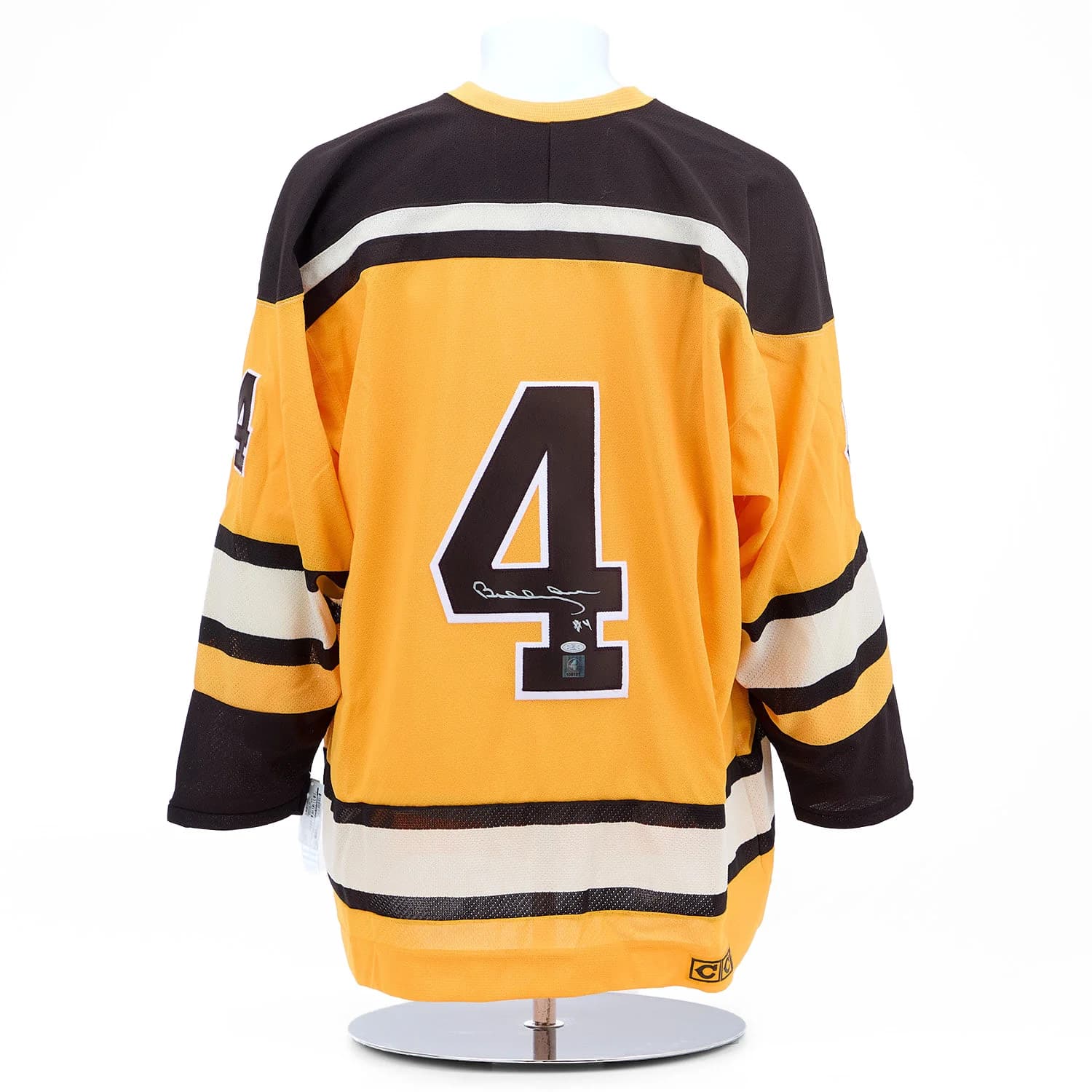 Bobby Orr Autographed Boston Bruins Yellow Vintage CCM Jersey Bobby Orr Jersey boston-bruins-yellow-vintage-ccm, Boston Bruins, supplier stock photo