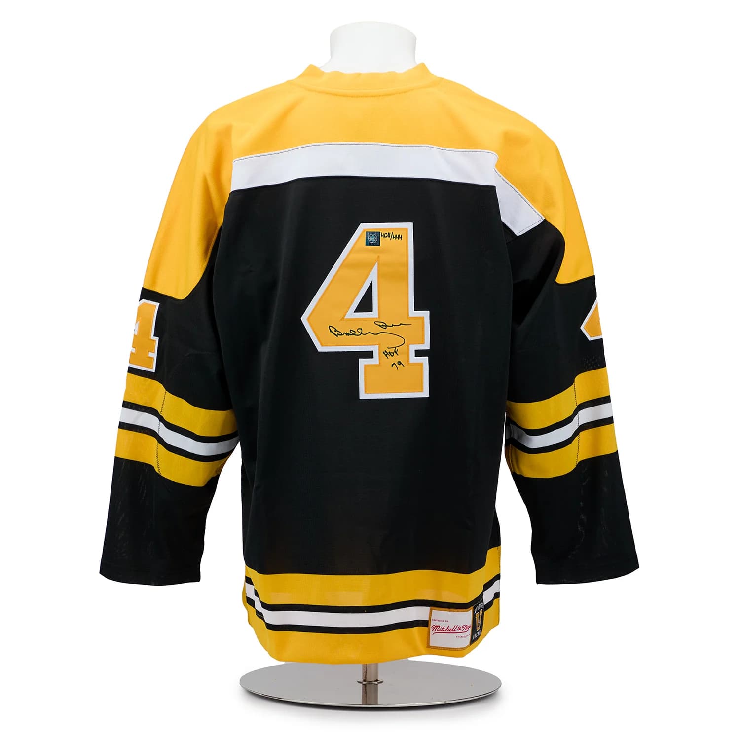Bobby Orr Boston Bruins Signed & Inscribed Mitchell & Ness Retro Jersey #408/444 Bobby Orr Jersey boston-bruins-inscribed-mitchell-ness-retro, Boston Bruins, supplier stock photo