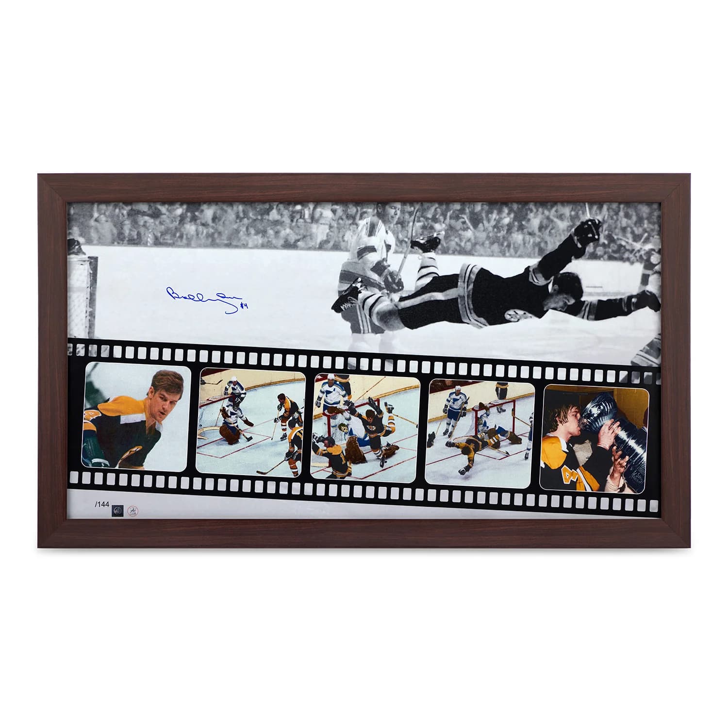 Bobby Orr Autographed Boston Bruins Film Strip 26x44 Frame #/144 Bobby Orr Other 26x44-boston-bruins-film-strip-frame-144, Boston Bruins, supplier stock photo