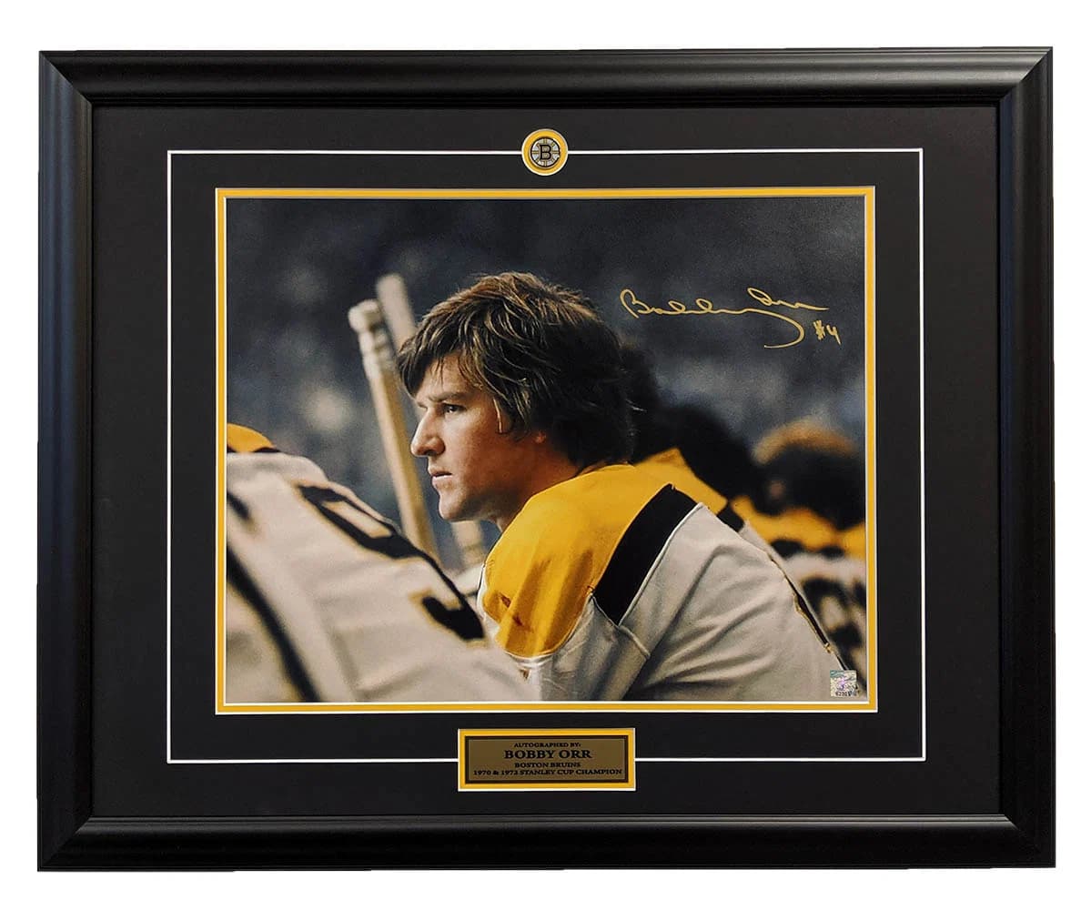 Bobby Orr Boston Bruins Autographed Bench Close-Up 26x32 Frame Bobby Orr Other 26x32-boston-bruins-bench-close-up-frame, Boston Bruins, supplier stock photo