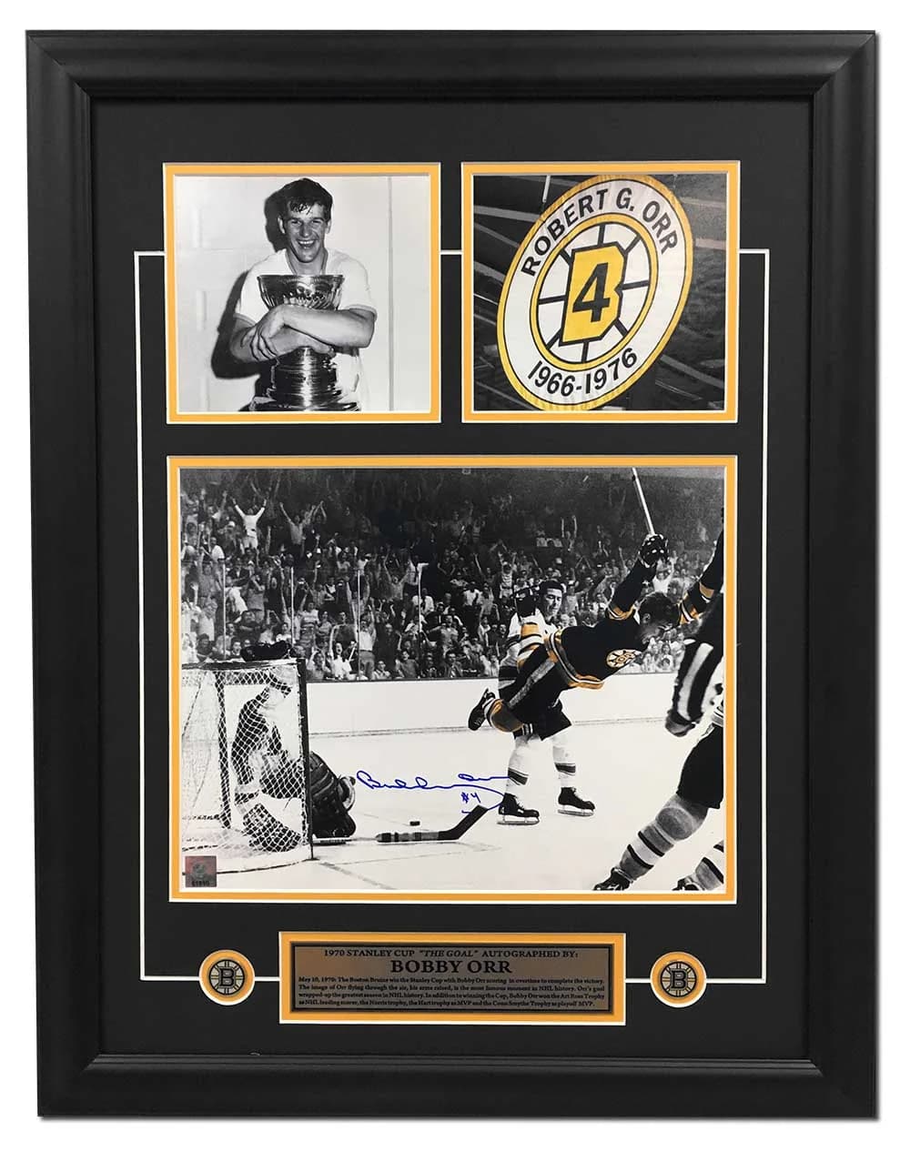 Bobby Orr Boston Bruins Signed Stanley Cup Goal 21x27 Story Frame Bobby Orr Other 21x27-boston-bruins-stanley-cup-goal-story, Boston Bruins, supplier stock photo