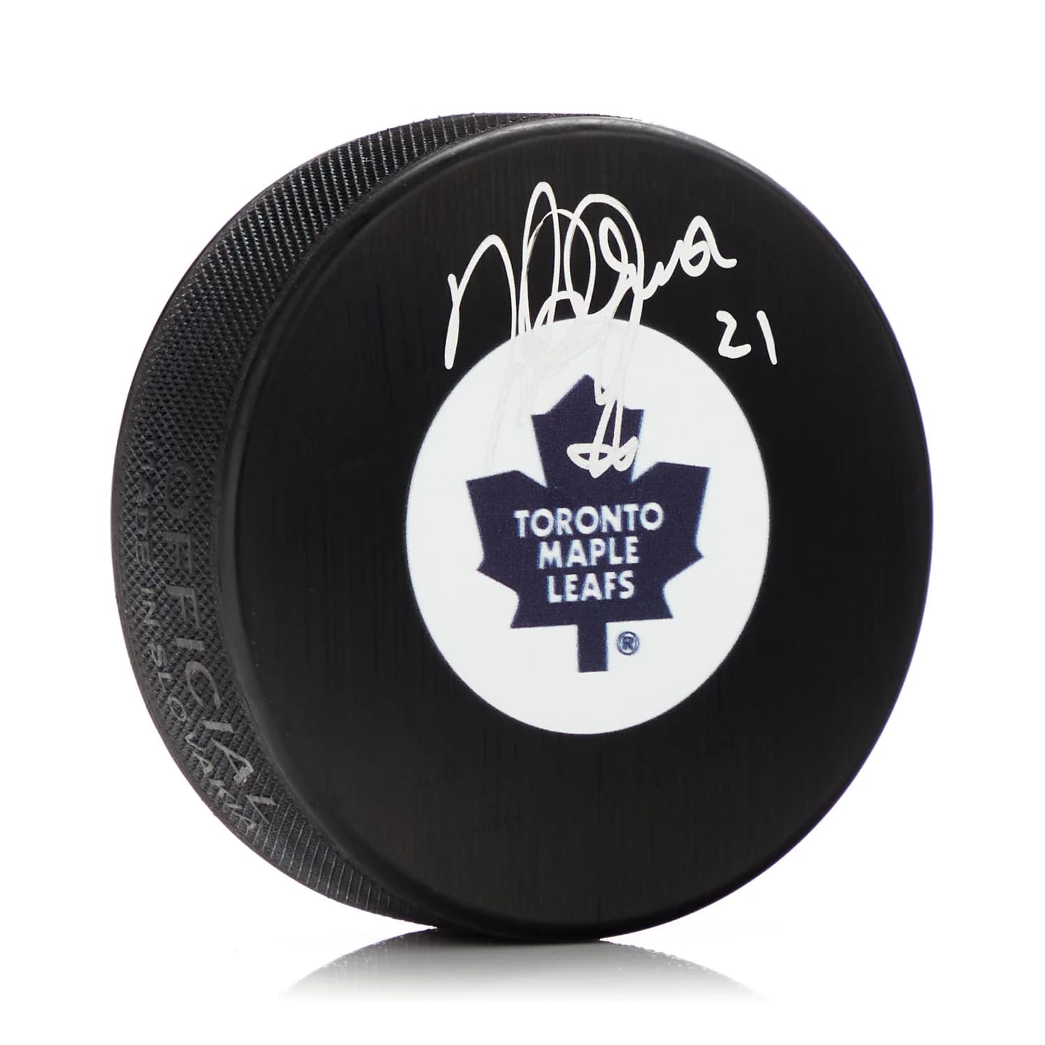 Mark Osborne Autographed Toronto Maple Leafs Retro Logo Puck Mark Osborne Puck retro-logo, Toronto Maple Leafs, supplier stock photo