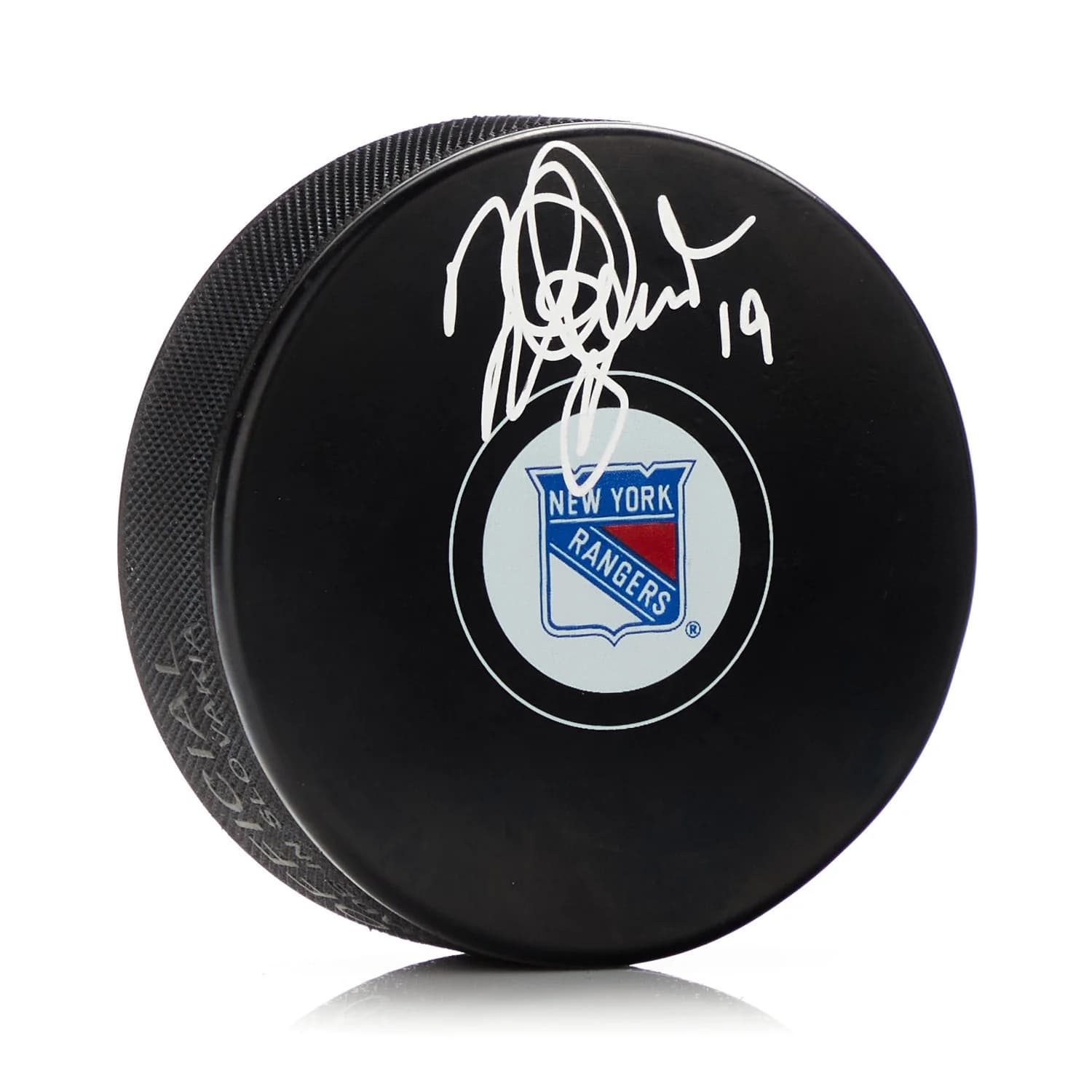 Mark Osborne Autographed New York Rangers Hockey Puck Mark Osborne Puck hockey, New York Rangers, supplier stock photo