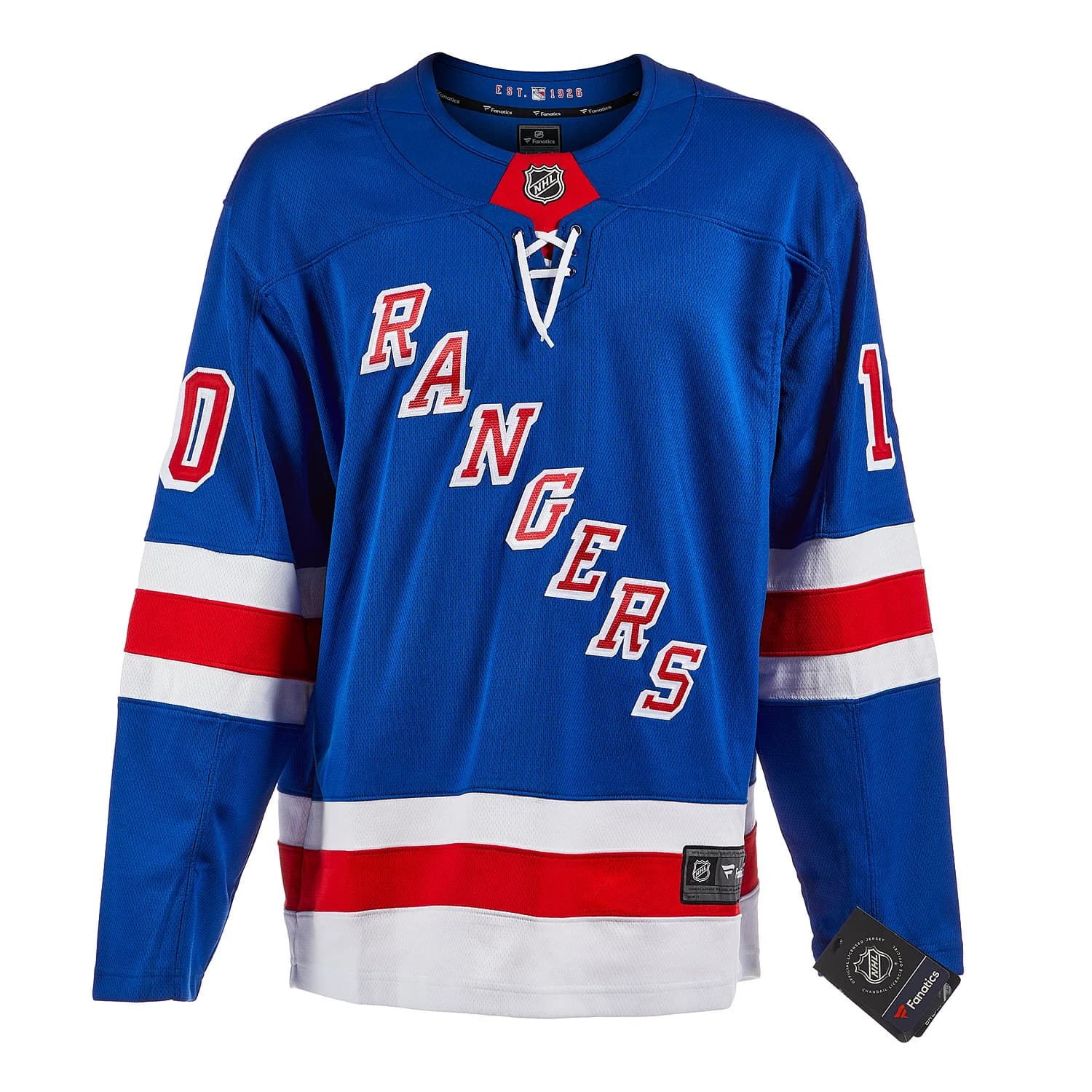 Artemi Panarin Autographed New York Rangers Fanatics Breakaway Jersey Artemi Panarin Jersey breakaway, New York Rangers, view 2, supplier stock photo