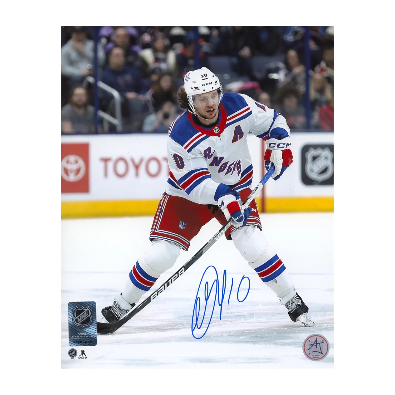 Artemi Panarin Autographed New York Rangers Game Action 8x10 Photo Artemi Panarin Photo 8x10-game-action, New York Rangers, supplier stock photo