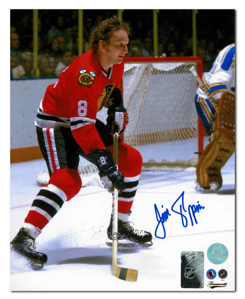 Jim Pappin Autographed Chicago Blackhawks Hockey 8x10 Photo Jim Pappin Photo 8x10-hockey, Chicago Blackhawks, supplier stock photo