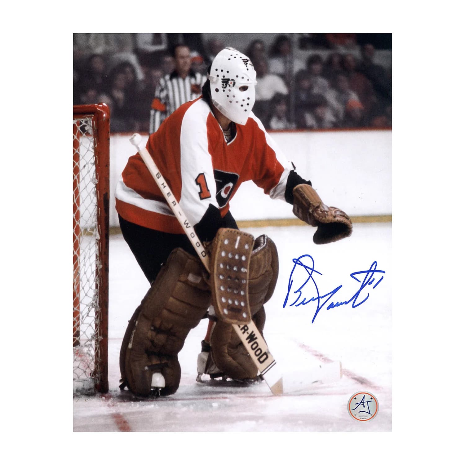 Bernie Parent Autographed Philadelphia Flyers Netminder 8x10 Photo Bernie Parent Photo 8x10-bernie-parent-philadelphia-flyers-netminder, Philadelphia Flyers, supplier stock photo