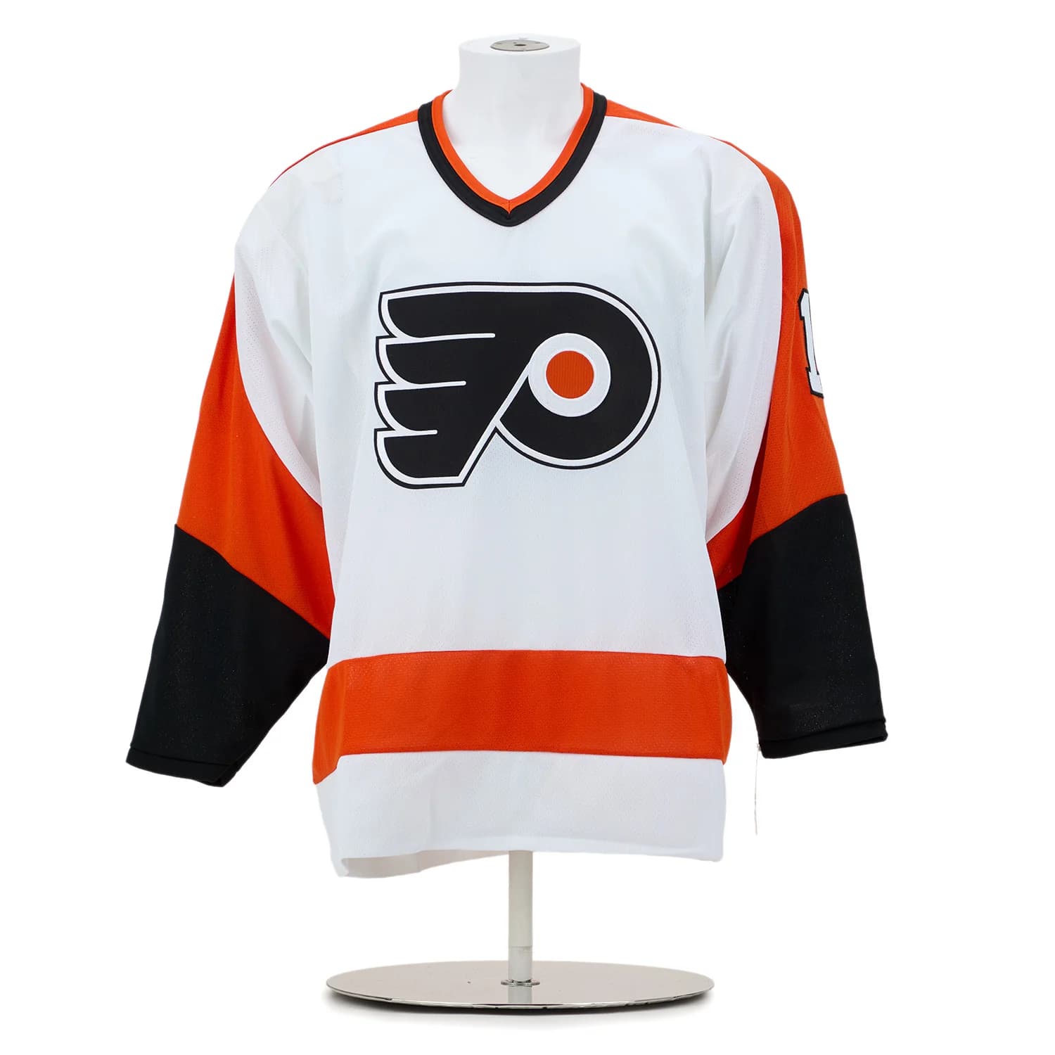 Bernie Parent Signed & Inscribed Philadelphia Flyers White Vintage CCM Jersey Bernie Parent Jersey bernie-parent-inscribed-philadelphia-flyers, Philadelphia Flyers, view 2, supplier stock photo