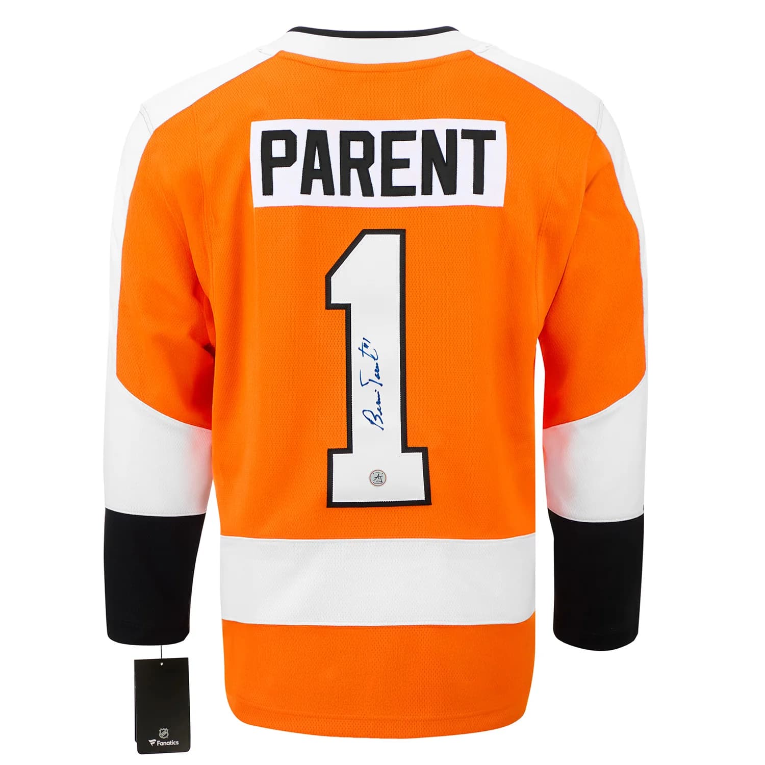Bernie Parent Autographed Philadelphia Flyers Fanatics Breakaway Jersey Bernie Parent Jersey breakaway, Philadelphia Flyers, supplier stock photo