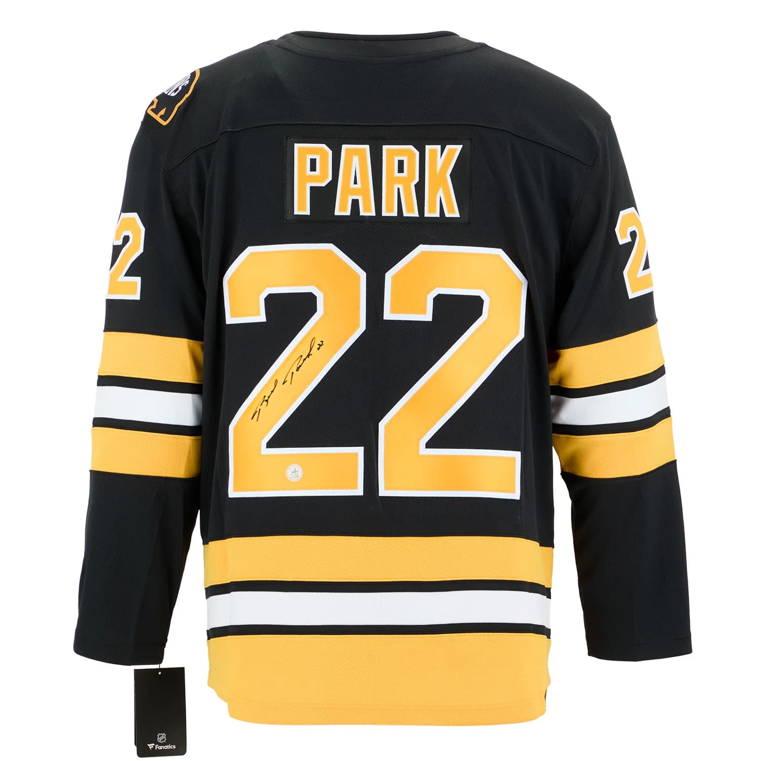 Brad Park Signed Boston Bruins Fanatics Throwback Jersey Brad Park Jersey throwback, Boston Bruins, supplier stock photo
