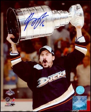 George Parros Autographed Anaheim Ducks 2007 Stanley Cup 8x10 Photo George Parros Photo 8x10-2007-stanley-cup, Anaheim Ducks, supplier stock photo