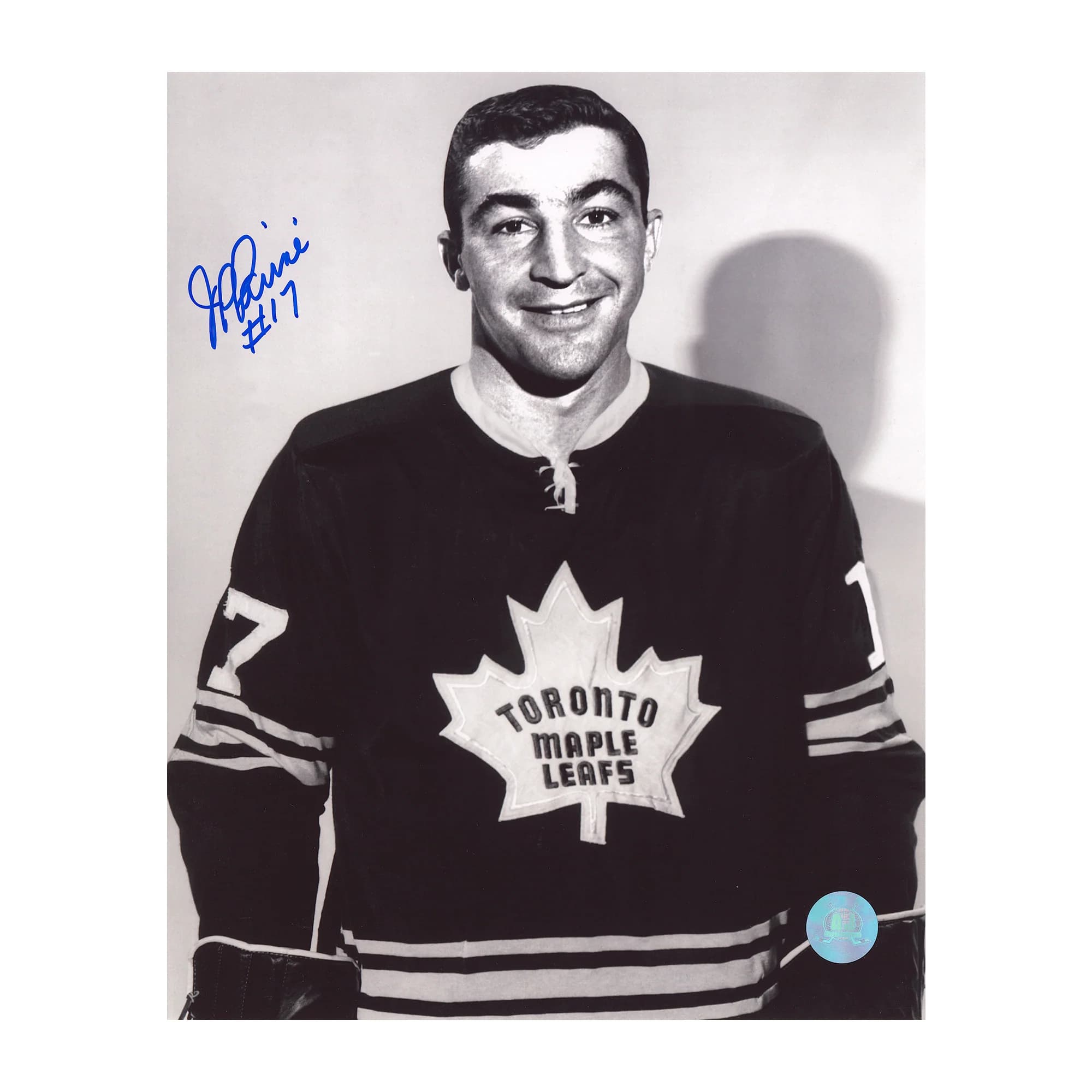 JP Parise Autographed Toronto Maple Leafs Black and White 8x10 Photo JP Parise Photo 8x10-black-white, Toronto Maple Leafs, supplier stock photo