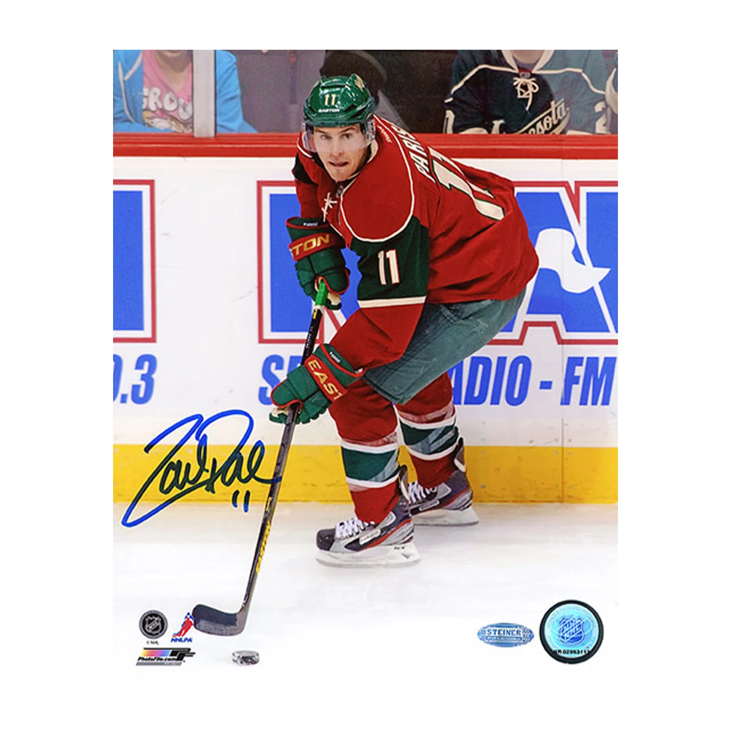Zach Parise Autographed Minnesota Wild Game Action 8x10 Photo Zach Parise Photo 8x10-game-action, Minnesota Wild, supplier stock photo