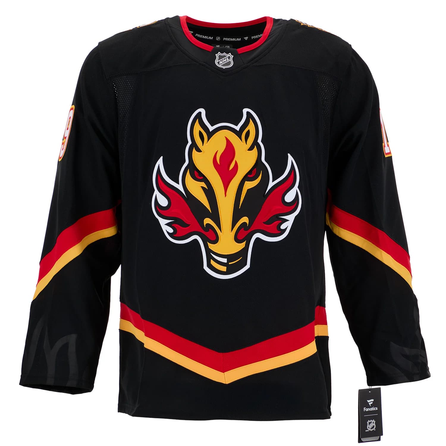 Zayne Parekh Signed Calgary Flames Alt Blasty Fanatics Premium Jersey Zayne Parekh Jersey alt-blasty-premium, Calgary Flames, view 2, supplier stock photo