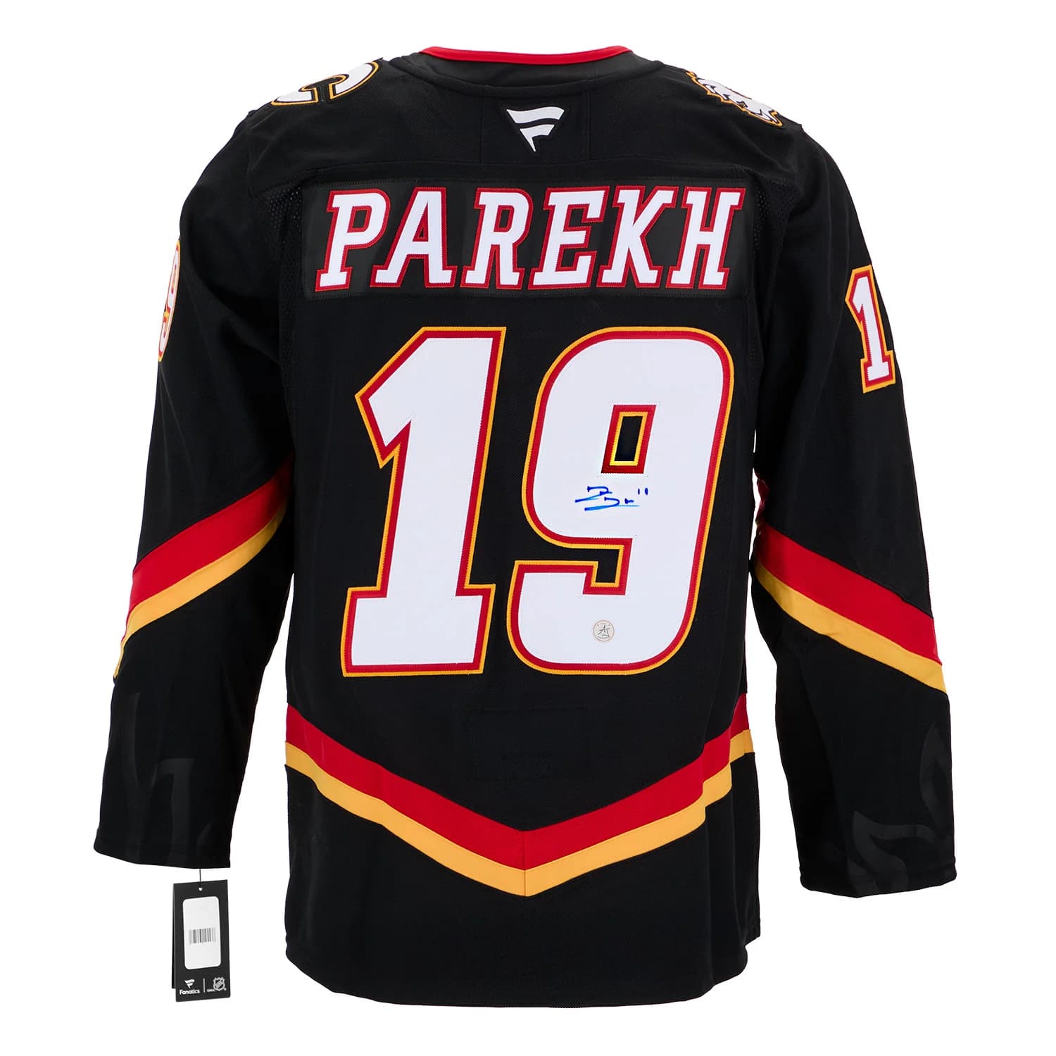 Zayne Parekh Signed Calgary Flames Alt Blasty Fanatics Premium Jersey Zayne Parekh Jersey alt-blasty-premium, Calgary Flames, supplier stock photo