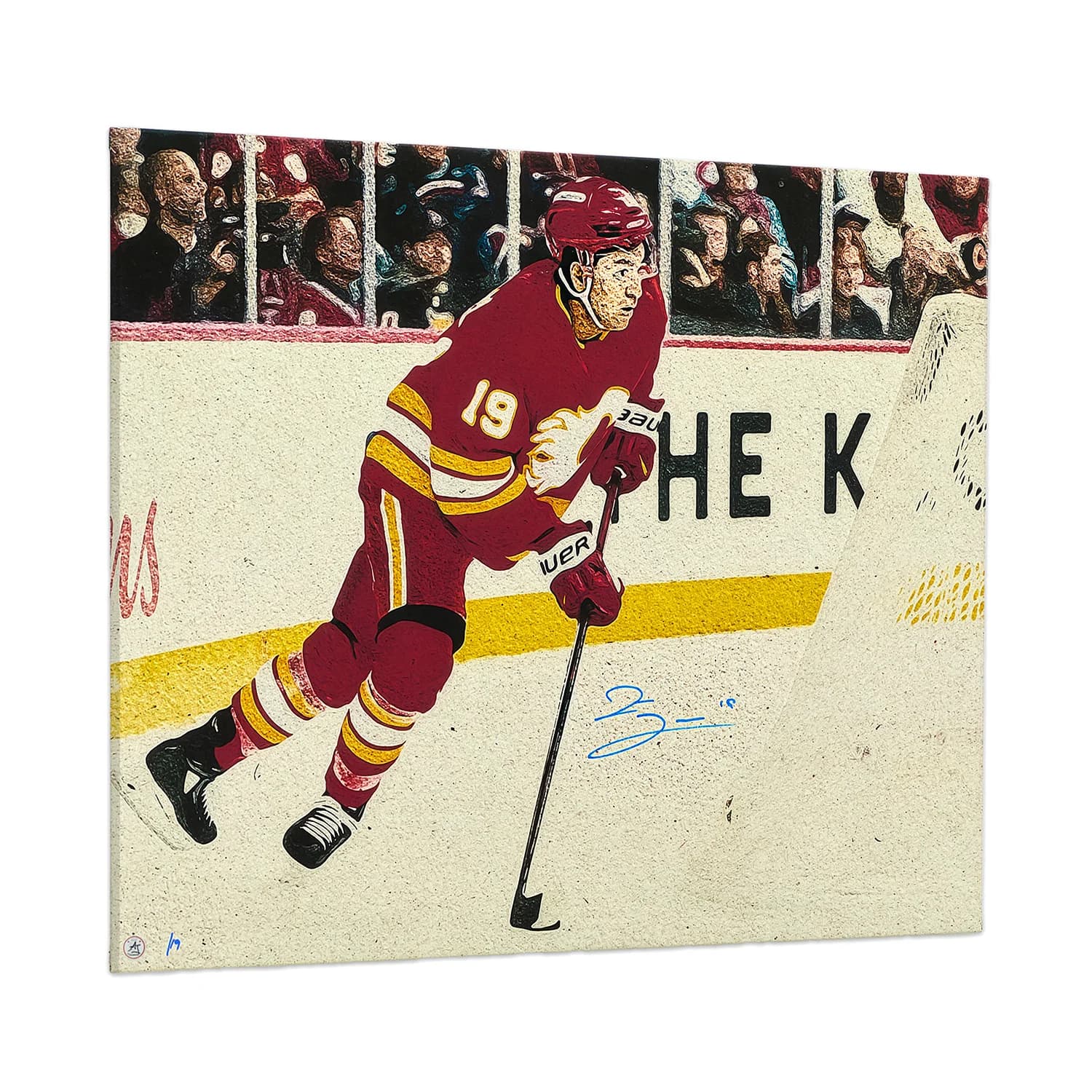 Zayne Parekh Signed Calgary Hockey Portrait 26x32 Art Canvas #/19 Zayne Parekh Canvas 26x32-calgary-hockey-portrait-art-19, supplier stock photo