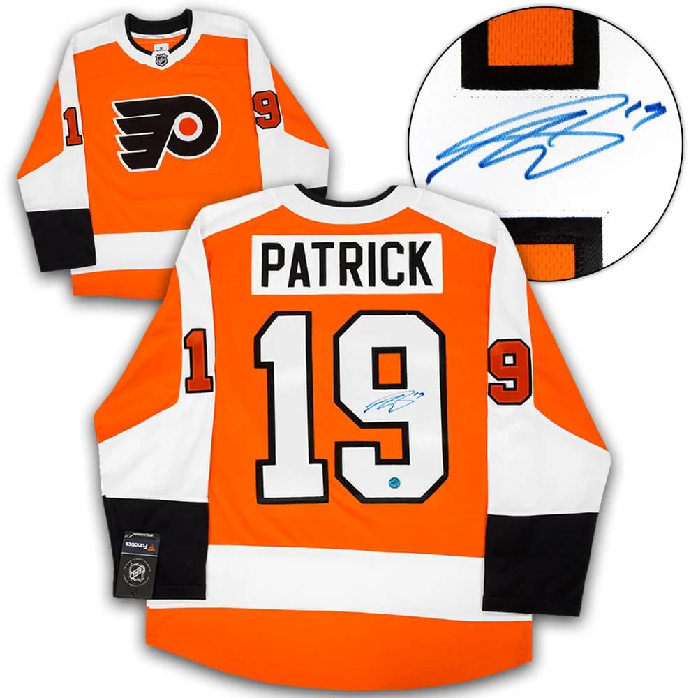 Nolan Patrick Autographed Philadelphia Flyers Fanatics Breakaway Jersey Nolan Patrick Jersey breakaway, Philadelphia Flyers, supplier stock photo