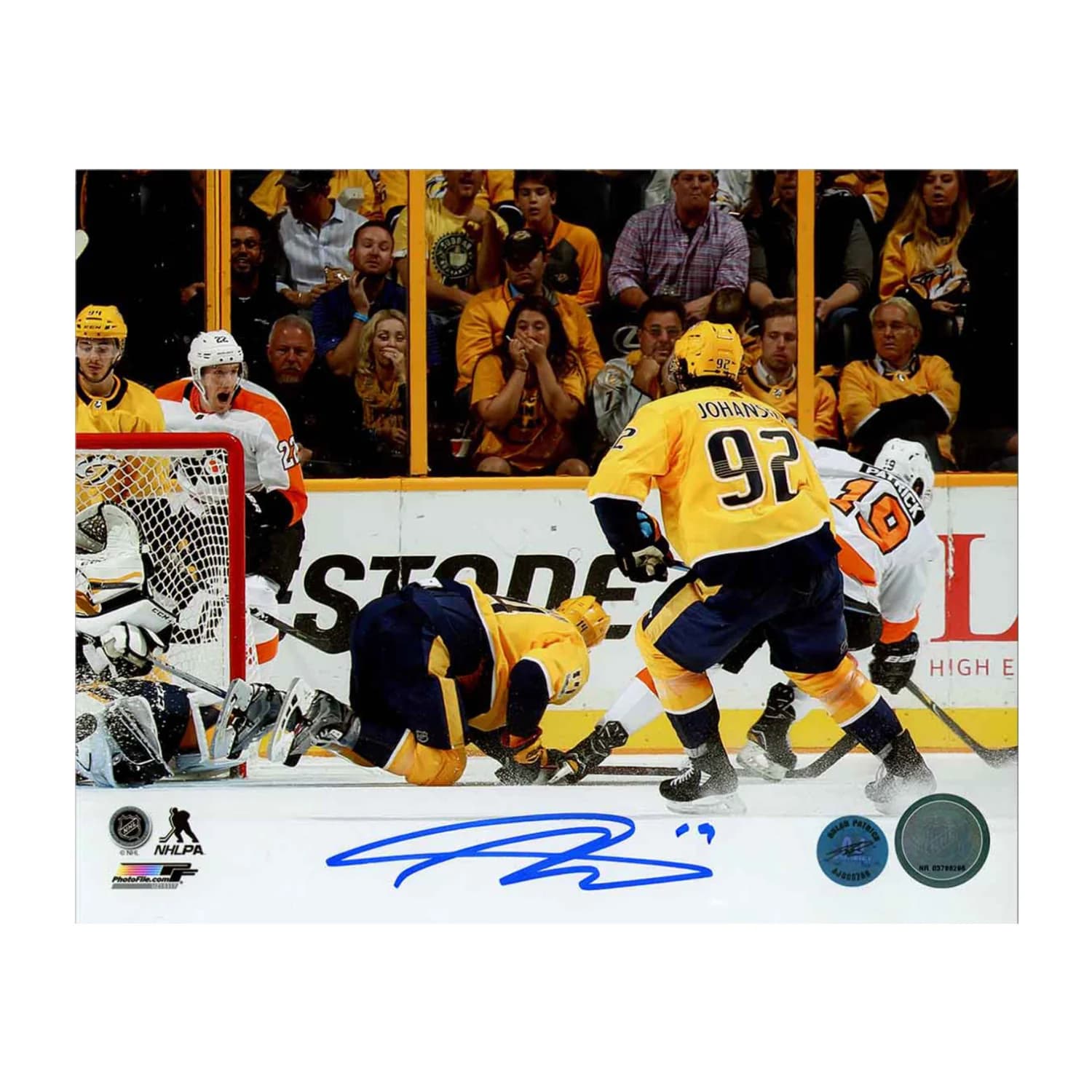 Nolan Patrick Signed Philadelphia Flyers 1st Goal 8x10 Photo Nolan Patrick Photo 8x10-1st-goal, Philadelphia Flyers, supplier stock photo