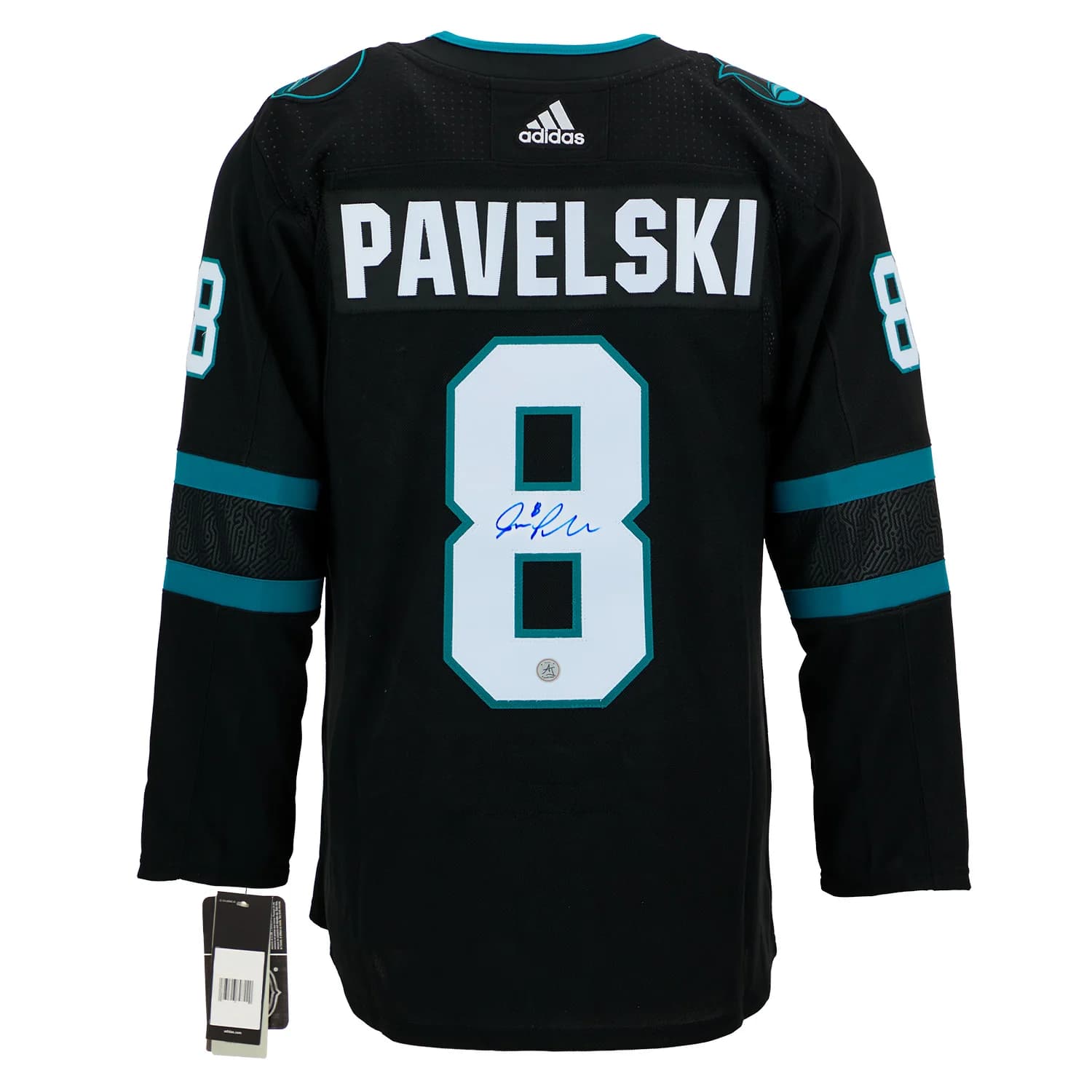 Joe Pavelski Autographed San Jose Sharks Alternate Black adidas Jersey Joe Pavelski Jersey alternate-black-adidas, San Jose Sharks, supplier stock photo