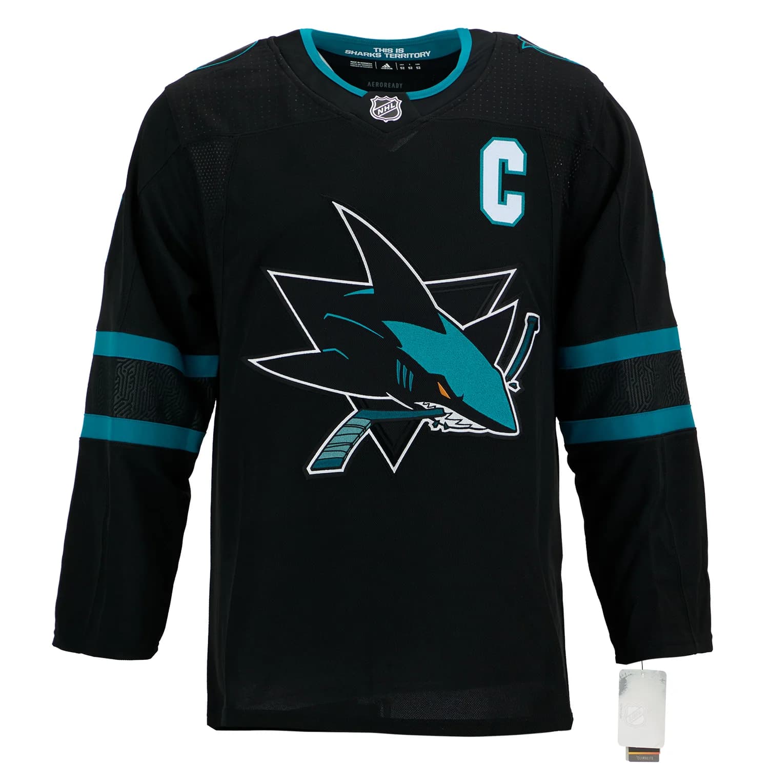 Joe Pavelski Autographed San Jose Sharks Alternate Black adidas Jersey Joe Pavelski Jersey alternate-black-adidas, San Jose Sharks, view 2, supplier stock photo