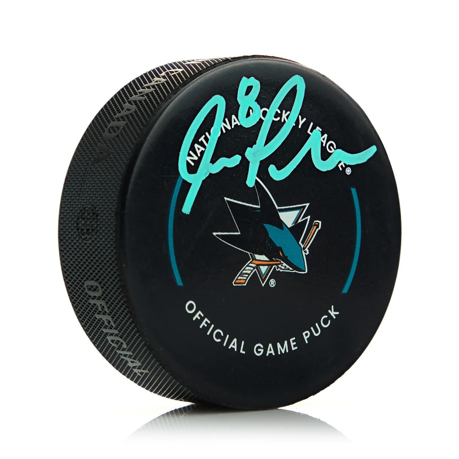Joe Pavelski Signed San Jose Sharks Official Game Puck Joe Pavelski Puck game, San Jose Sharks, supplier stock photo