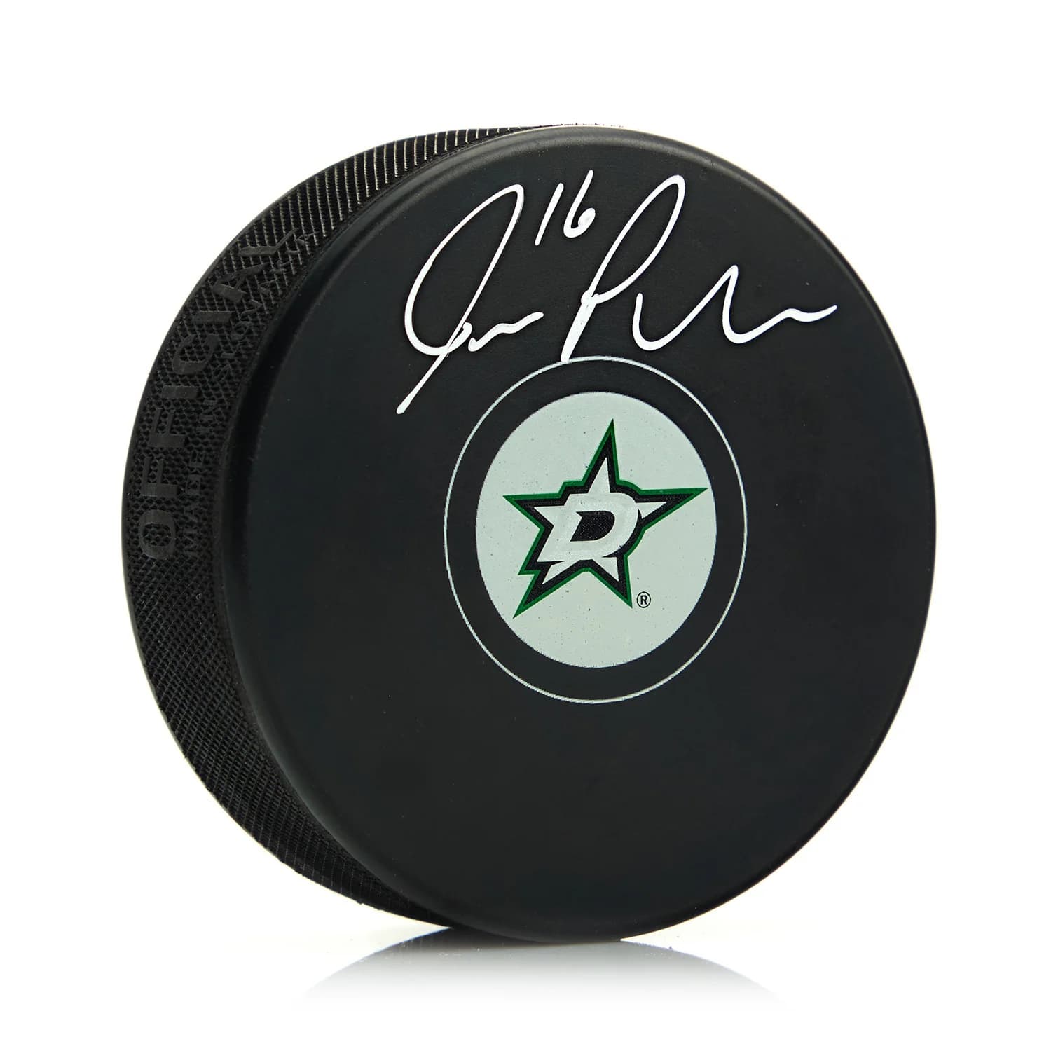 Joe Pavelski Autographed Dallas Stars Hockey Puck Joe Pavelski Puck hockey, Dallas Stars, supplier stock photo