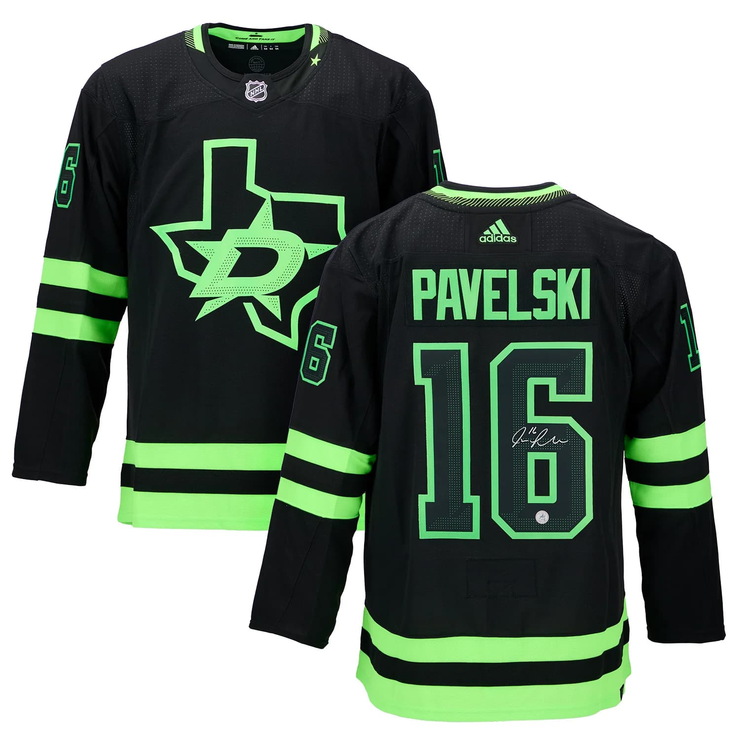 Joe Pavelski Signed Dallas Stars Alternate Black adidas Jersey Joe Pavelski Jersey alternate-black-adidas, Dallas Stars, view 3, supplier stock photo