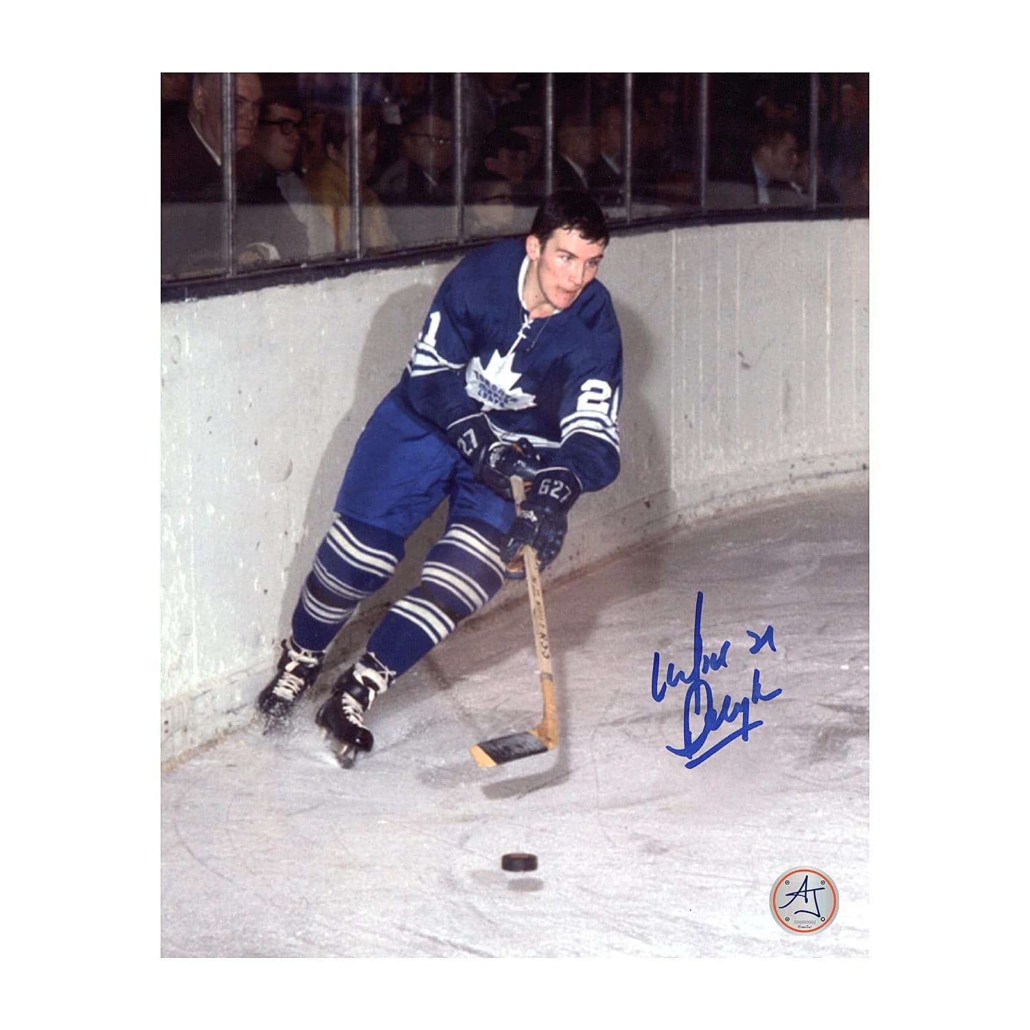 Mike Pelyk Autographed Toronto Maple Leafs Game Action 8x10 Photo Mike Pelyk Photo 8x10-game-action, Toronto Maple Leafs, supplier stock photo
