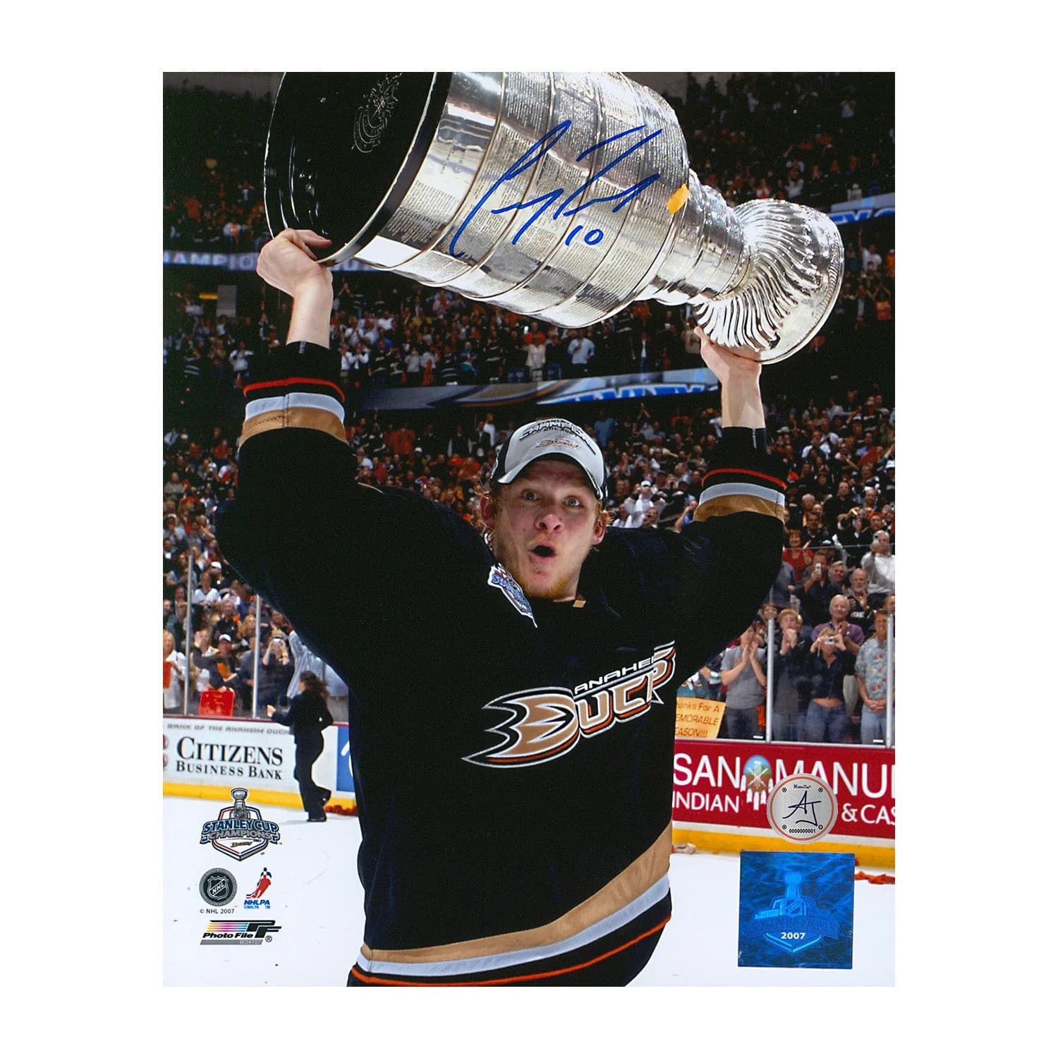 Corey Perry Autographed Anaheim Ducks Stanley Cup 8x10 Photo Corey Perry Photo 8x10-stanley-cup, Anaheim Ducks, supplier stock photo