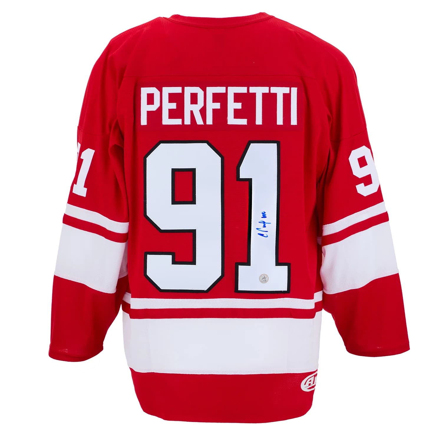 Cole Perfetti Autographed Team Canada Custom Hockey Nation Jersey Cole Perfetti Jersey team-canada-hockey-nation, supplier stock photo