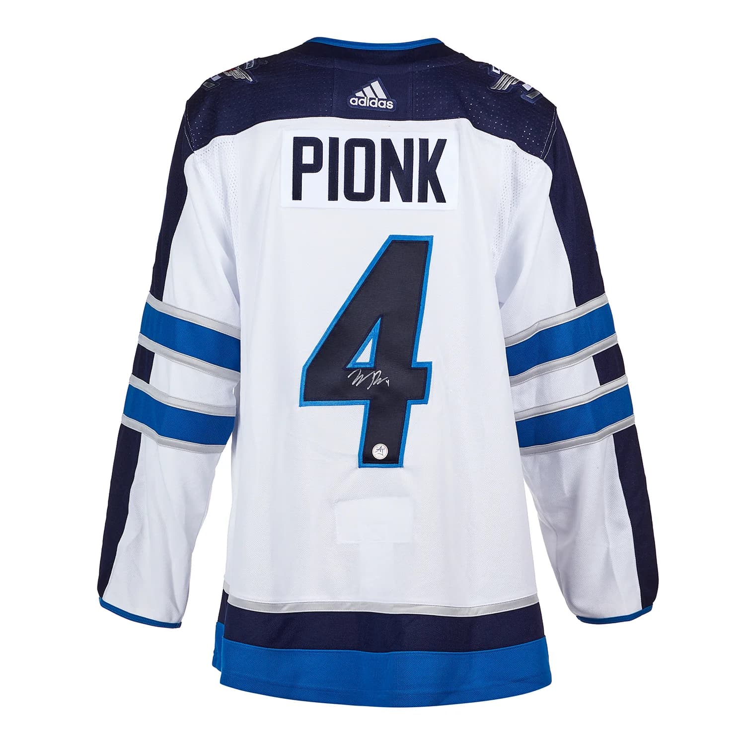 Neal Pionk Signed Winnipeg Jets White adidas Jersey Neal Pionk Jersey white-adidas, Winnipeg Jets, supplier stock photo