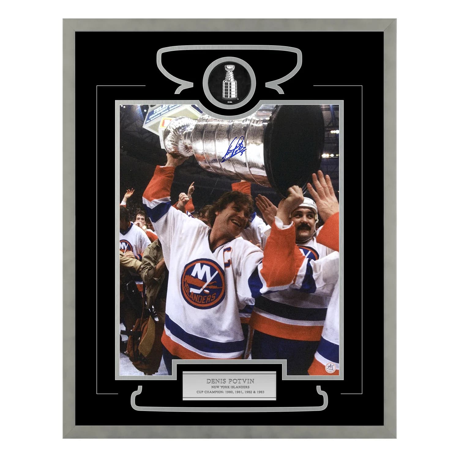Denis Potvin Signed New York Islanders Cup Champion 26x32 Frame Denis Potvin Other 26x32-cup-champion-frame, New York Islanders, supplier stock photo