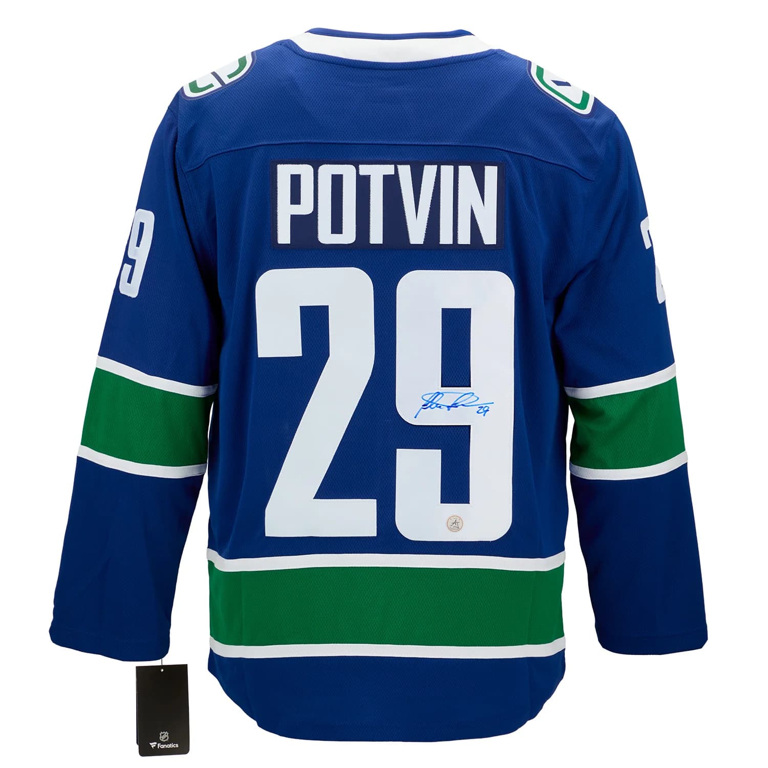 Felix Potvin Signed Vancouver Canucks Fanatics Breakaway Jersey Felix Potvin Jersey breakaway, Vancouver Canucks, supplier stock photo