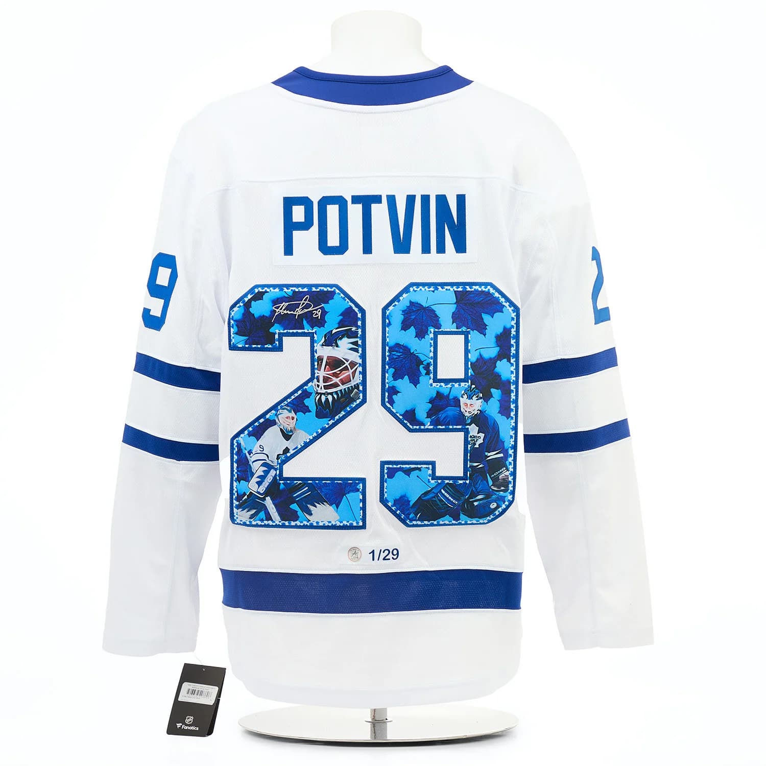 Felix Potvin Signed Toronto Maple Leafs Cat Mask Art Jersey #1/29 Felix Potvin Jersey felix-potvin-toronto-maple-leafs-cat, Toronto Maple Leafs, supplier stock photo