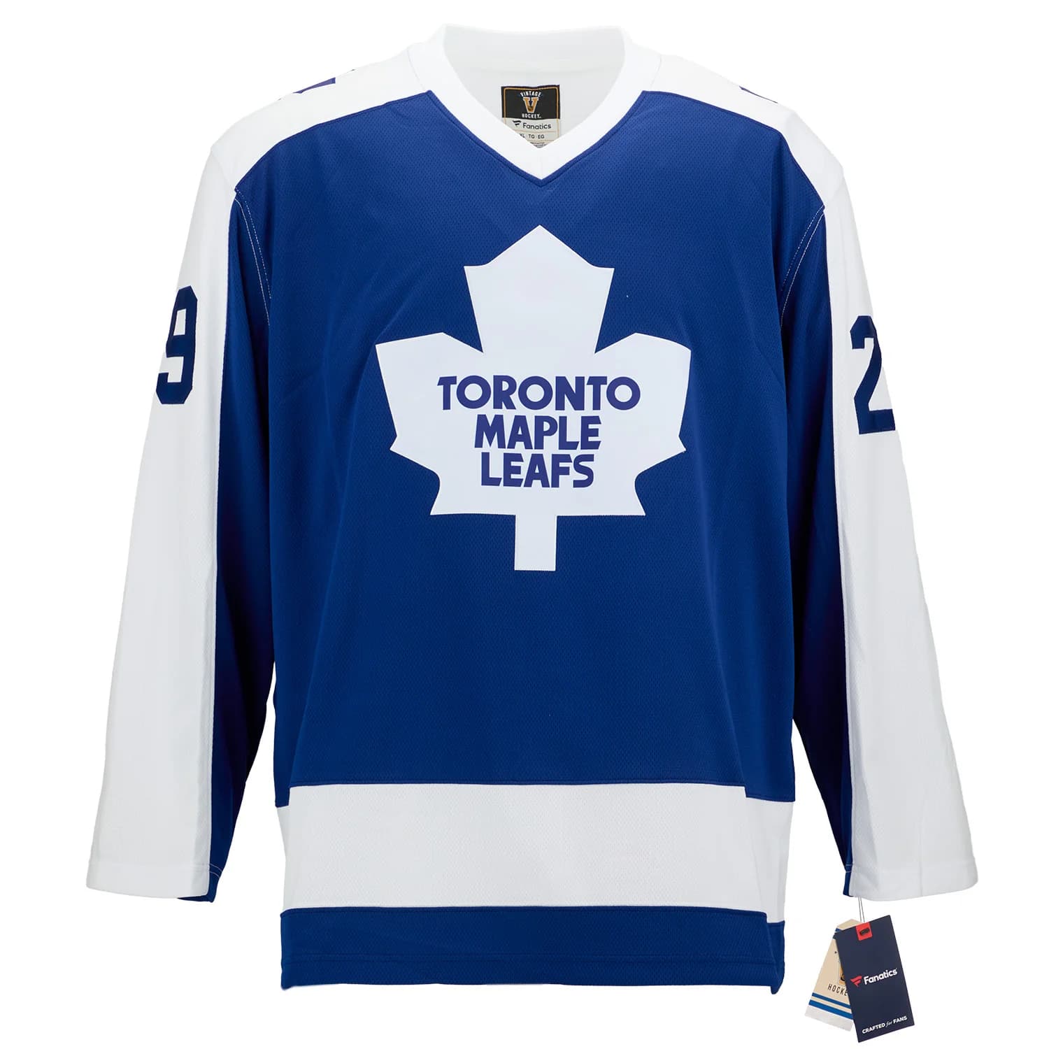 Felix Potvin Signed & Inscribed Toronto Maple Leafs Fanatics Throwback Jersey Felix Potvin Jersey inscribed-throwback, Toronto Maple Leafs, view 2, supplier stock photo