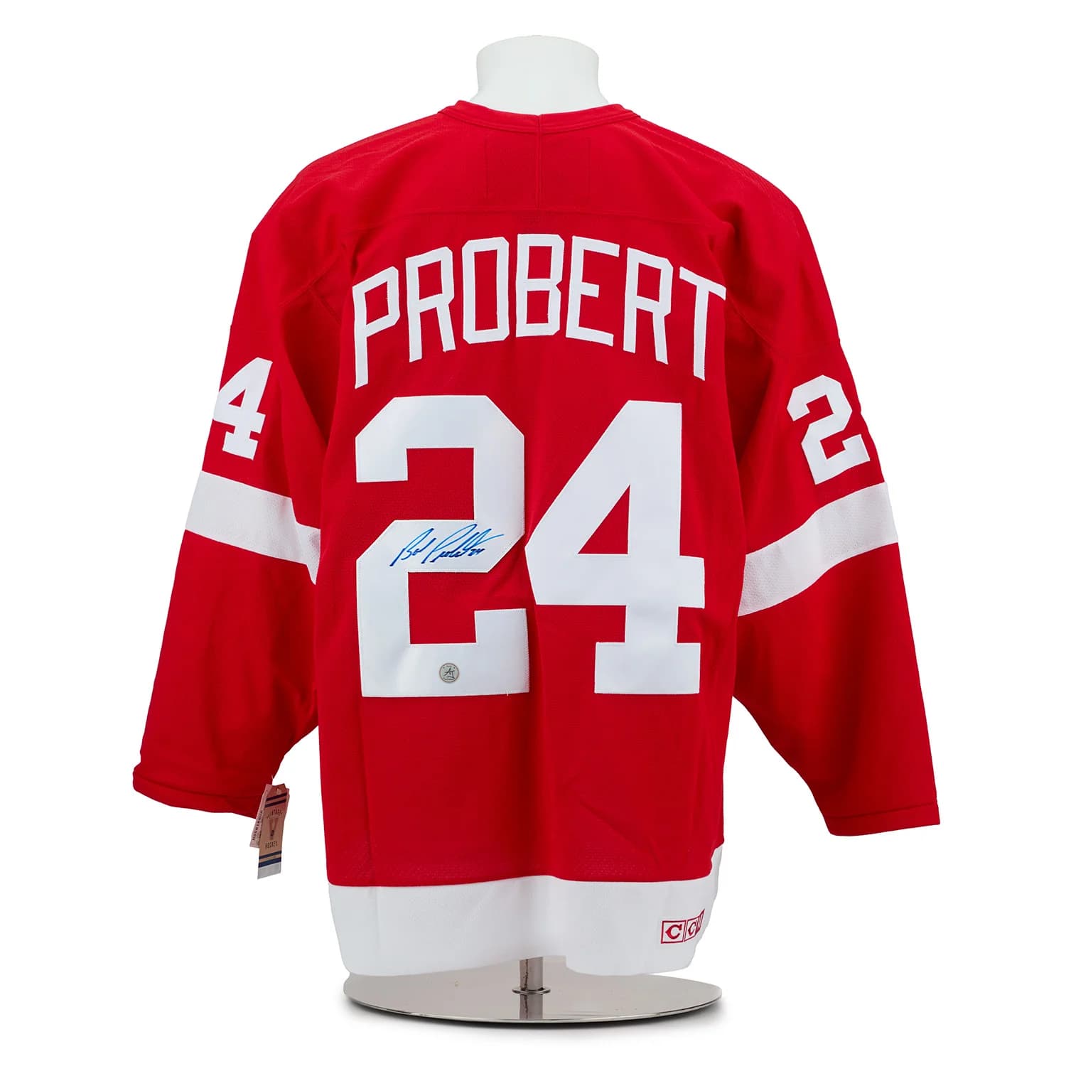 Bob Probert Autographed Detroit Red Wings Vintage CCM Jersey Bob Probert Jersey bob-probert-vintage-ccm, Detroit Red Wings, supplier stock photo