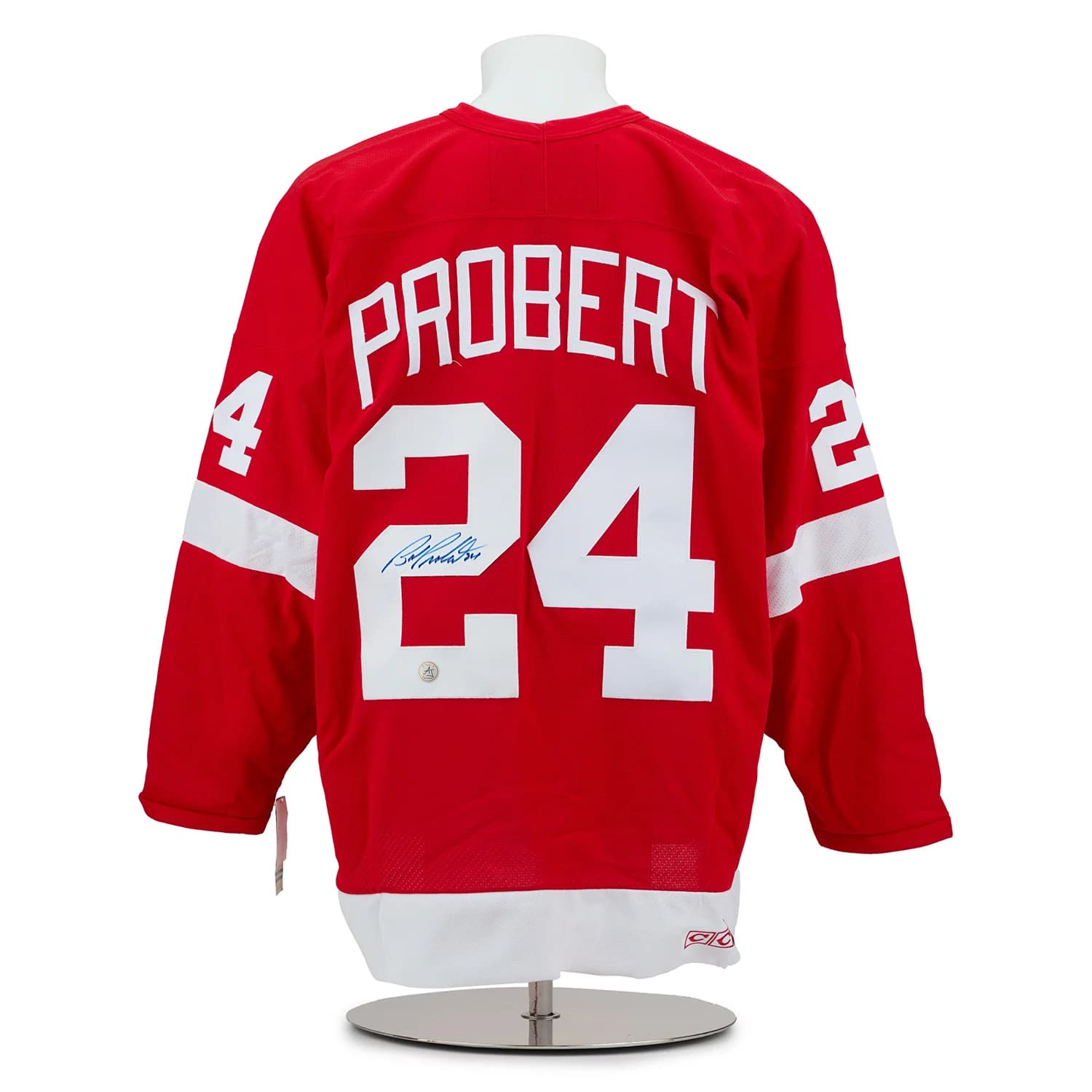 Bob Probert Autographed Detroit Red Wings Vintage CCM Jersey Bob Probert Jersey bob-probert-vintage-ccm, Detroit Red Wings, supplier stock photo