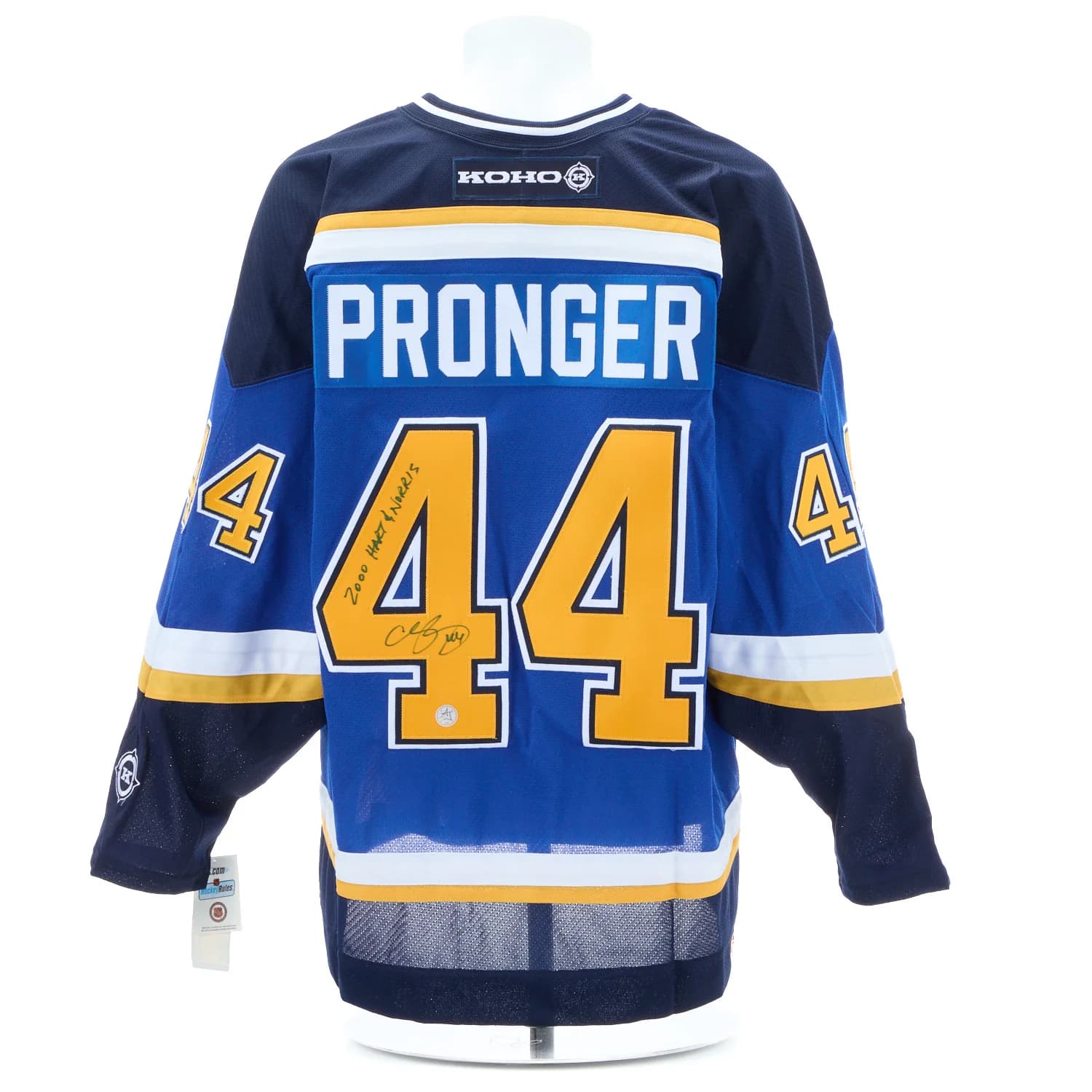 Chris Pronger Signed & Inscribed St Louis Blues Vintage Authentic KOHO Jersey Chris Pronger Jersey chris-pronger-inscribed-st-louis-blues, St. Louis Blues, supplier stock photo