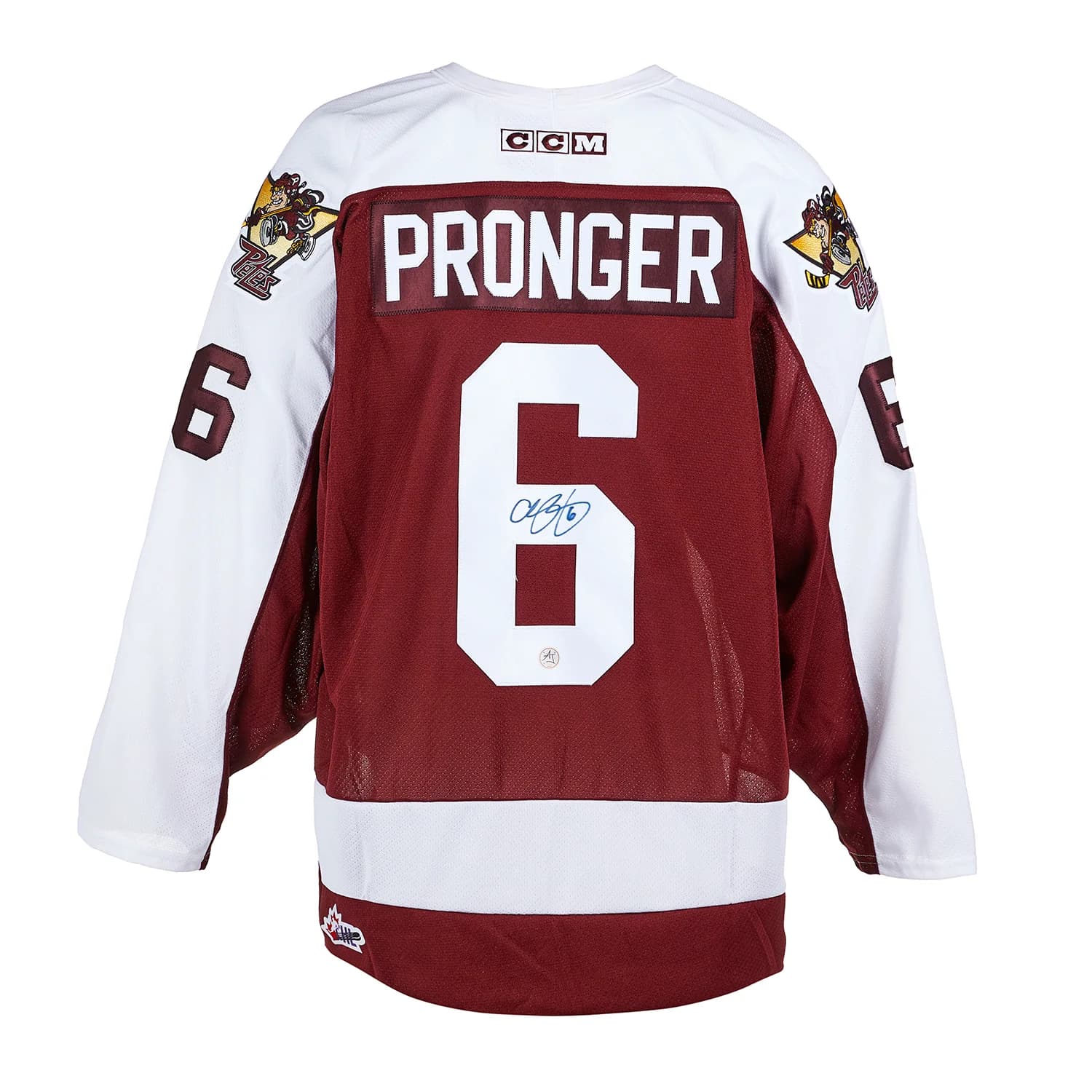 Chris Pronger Autographed Peterborough Petes Retro CCM Jersey Chris Pronger Jersey peterborough-petes-retro-ccm, supplier stock photo