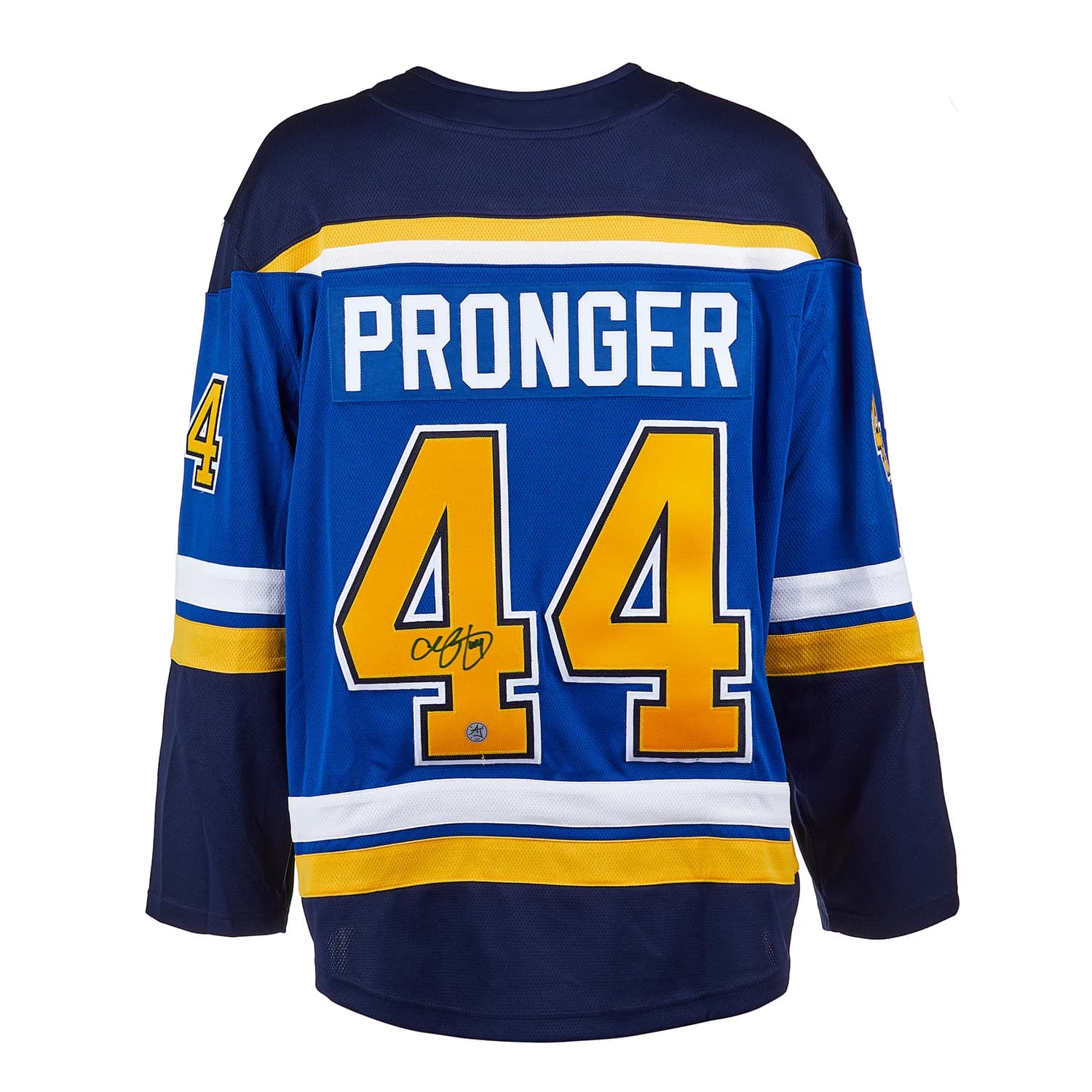 Chris Pronger Autographed St Louis Blues Fanatics Breakaway Jersey Chris Pronger Jersey breakaway, St. Louis Blues, supplier stock photo