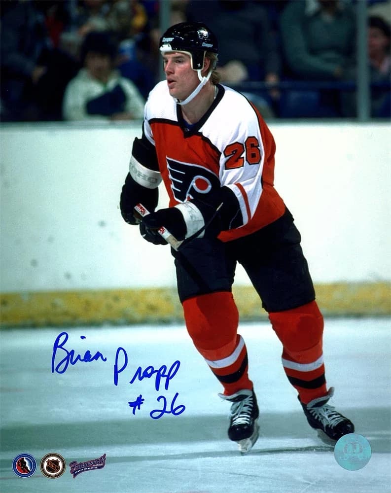 Brian Propp Autographed Philadelphia Flyers Hockey 8x10 Photo Brian Propp Photo 8x10-hockey, Philadelphia Flyers, supplier stock photo