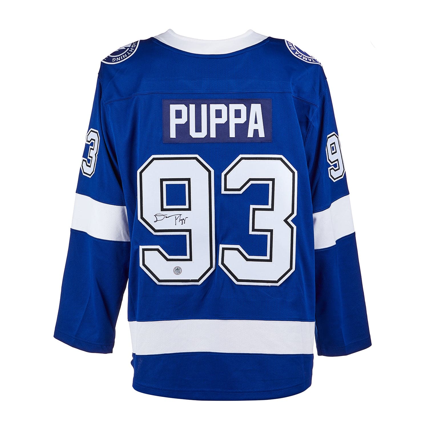 Daren Puppa Autographed Tampa Bay Lightning Fanatics Breakaway Jersey Daren Puppa Jersey breakaway, Tampa Bay Lightning, supplier stock photo