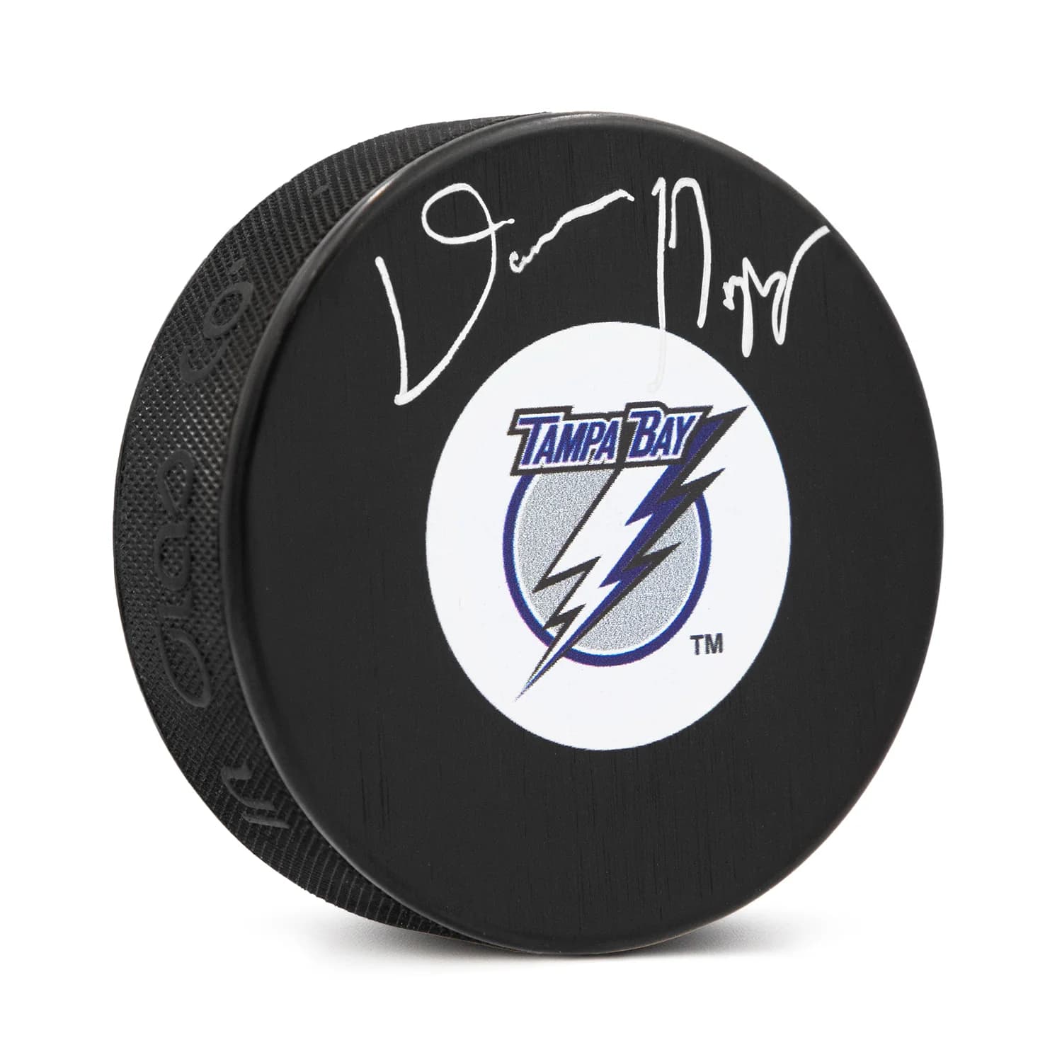 Daren Puppa Autographed Tampa Bay Lightning Hockey Puck Daren Puppa Puck hockey, Tampa Bay Lightning, supplier stock photo