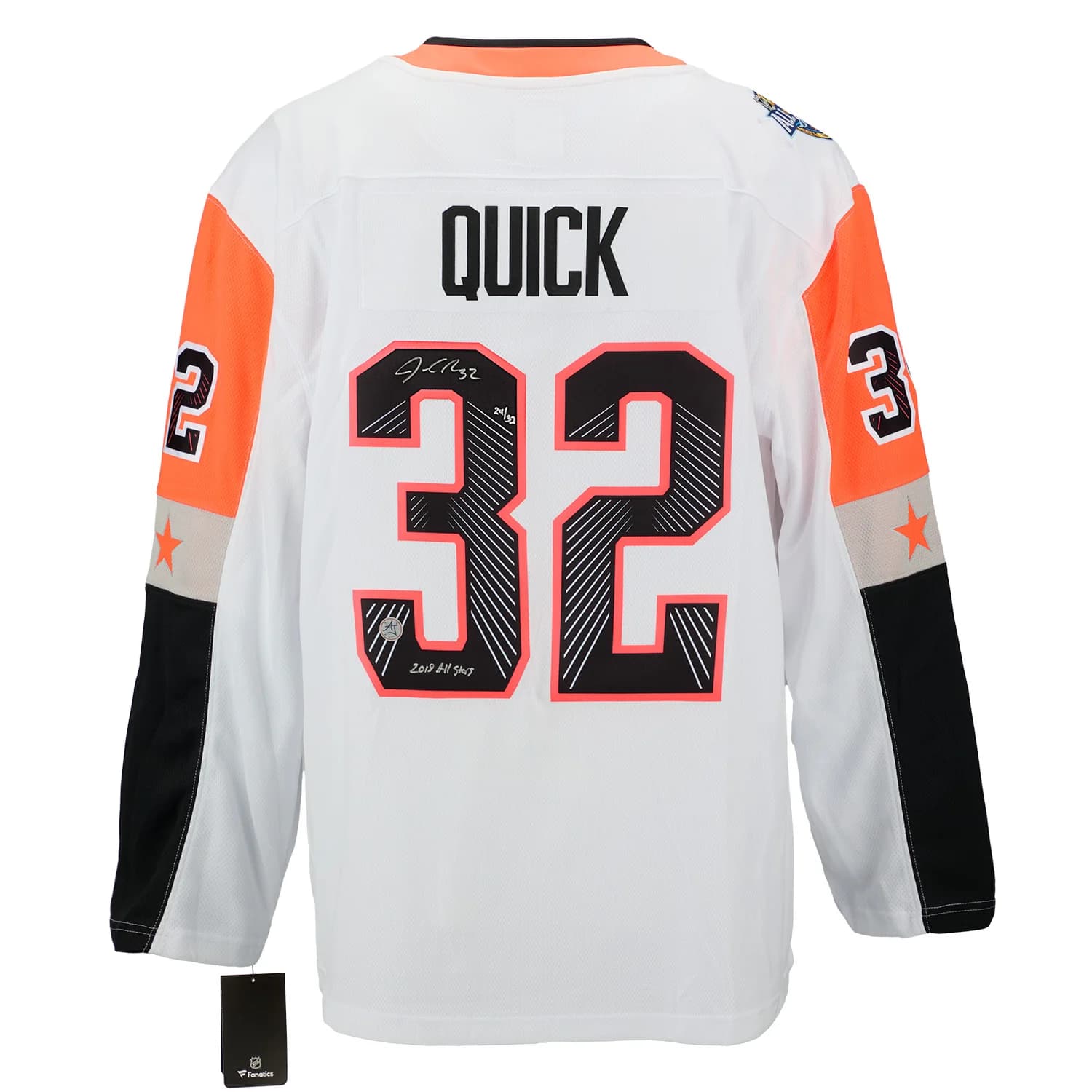 Jonathan Quick NHL 2018 All-Star Signed & Inscribed Fanatics Jersey #/32 Jonathan Quick Jersey nhl-2018-all-star-inscribed-32, supplier stock photo