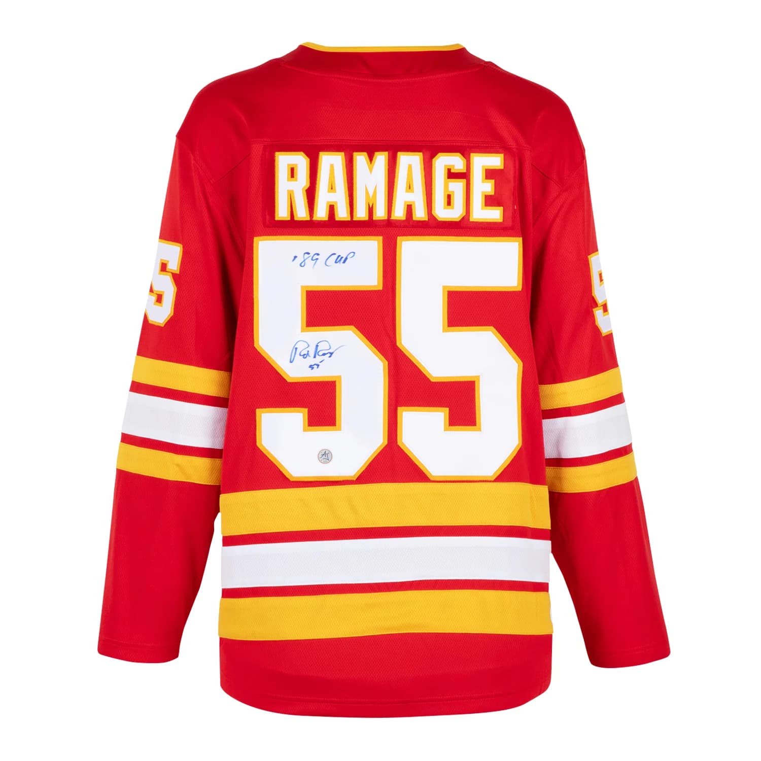 Rob Ramage Signed Calgary Flames Fanatics Breakaway Jersey Rob Ramage Jersey breakaway, Calgary Flames, supplier stock photo