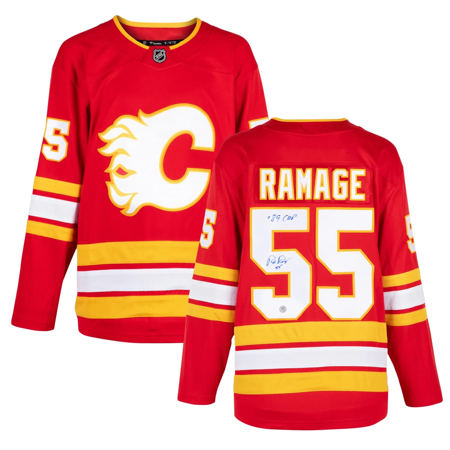 Rob Ramage Signed Calgary Flames Fanatics Breakaway Jersey Rob Ramage Jersey breakaway, Calgary Flames, view 3, supplier stock photo