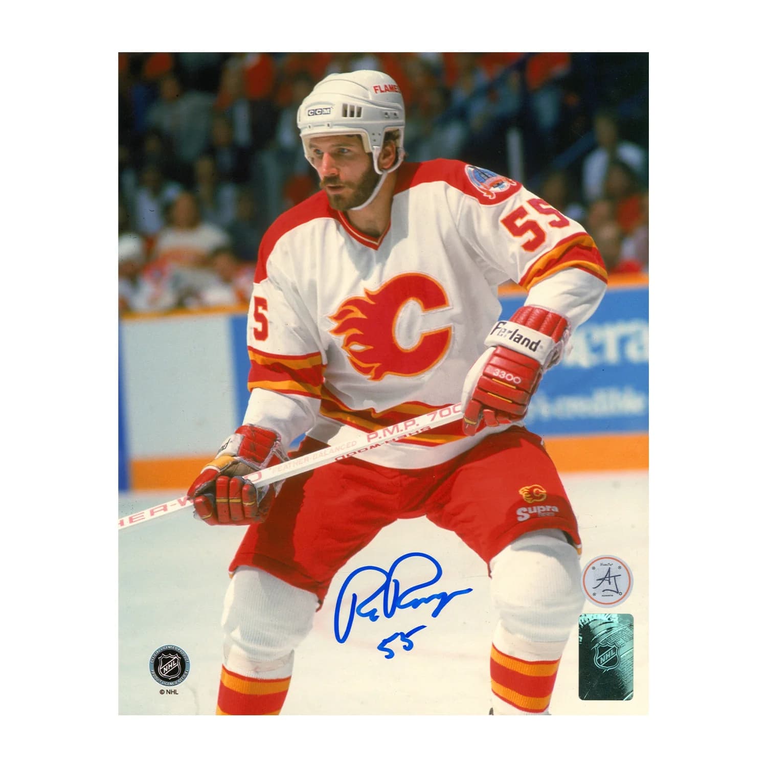 Rob Ramage Autographed Calgary Flames Playoff Finals 8x10 Photo Rob Ramage Photo 8x10-playoff-finals, Calgary Flames, supplier stock photo